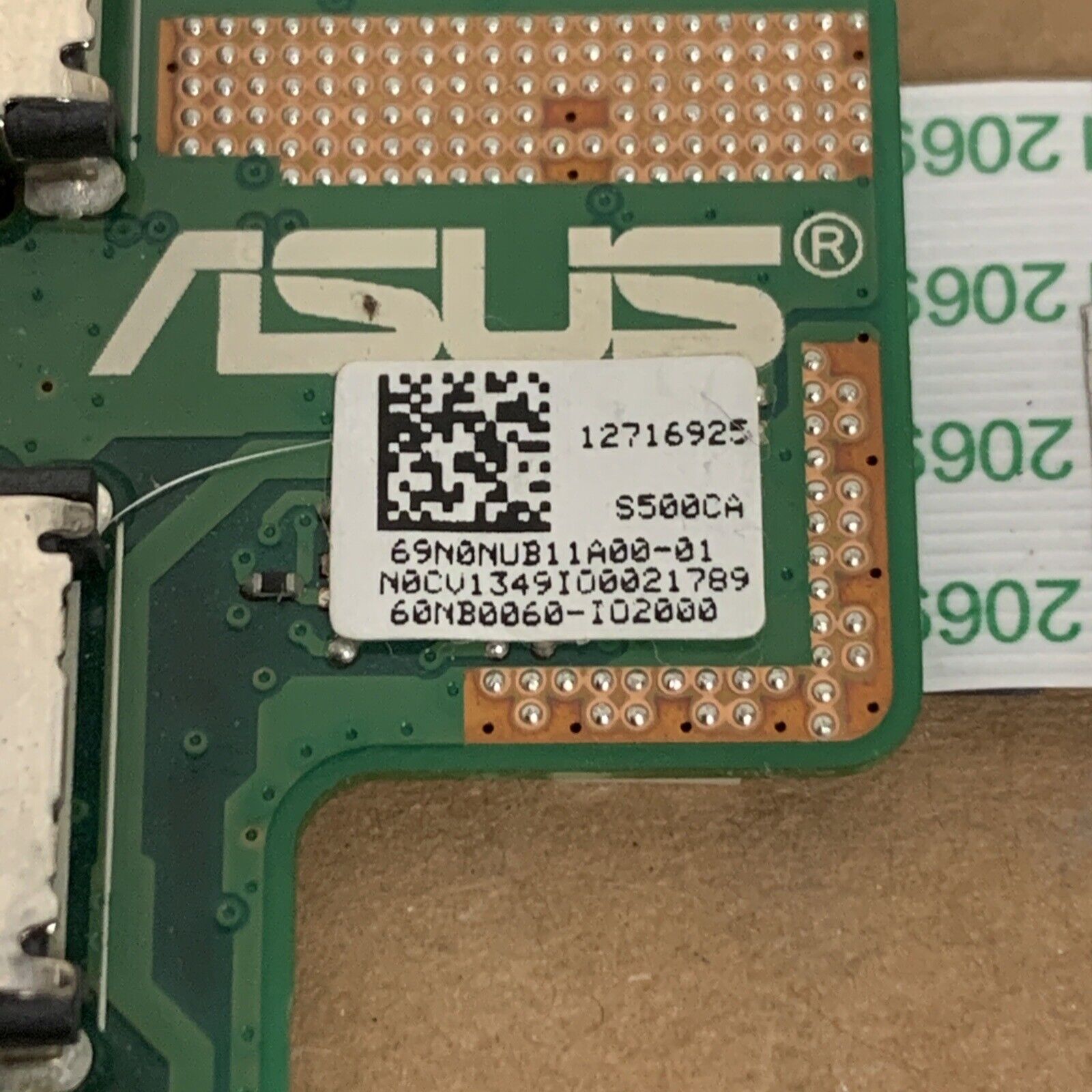 ORIGINAL ASUS S400C/V500 IO BOARD & CABLE 60NB0050-IO1 - S400CA_IO_Board - H5501