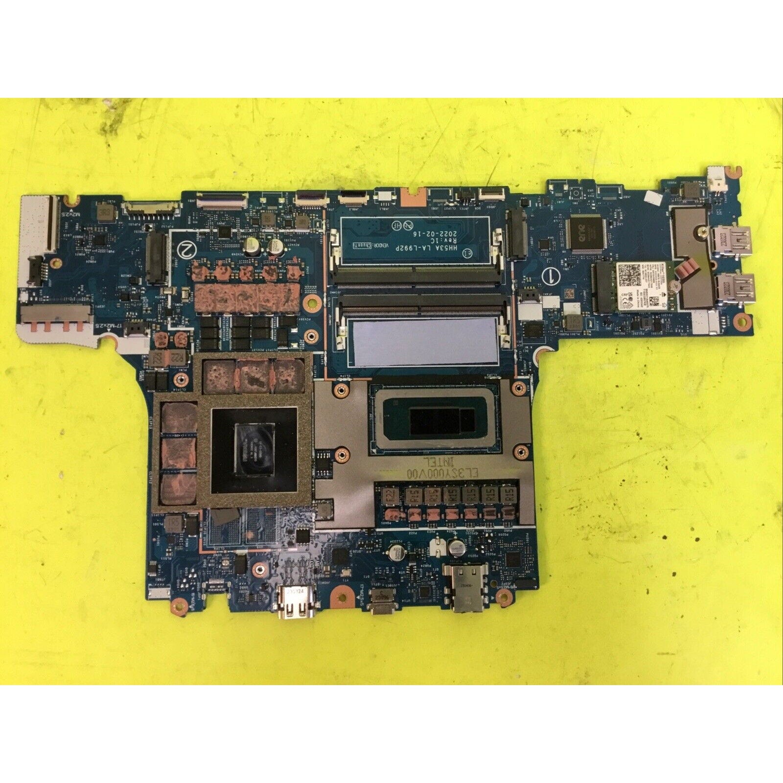 ACER PREDATOR HH53A LA-L992P CORE I7 3060 RTX MOTHERBOARD FOR PARTS or REPAIR