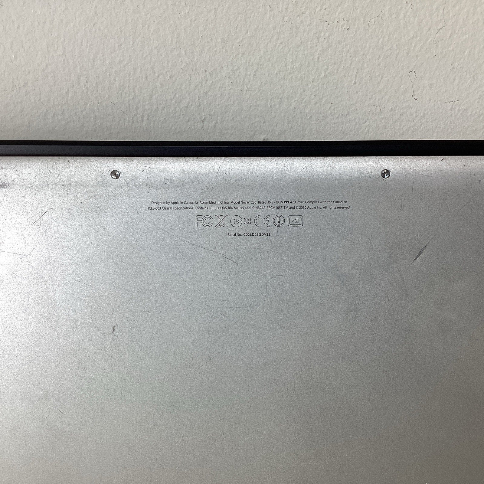 MacBook Pro 15" A12866 i5 Core 4GB RAM 320GB HDD - For Parts (READ)