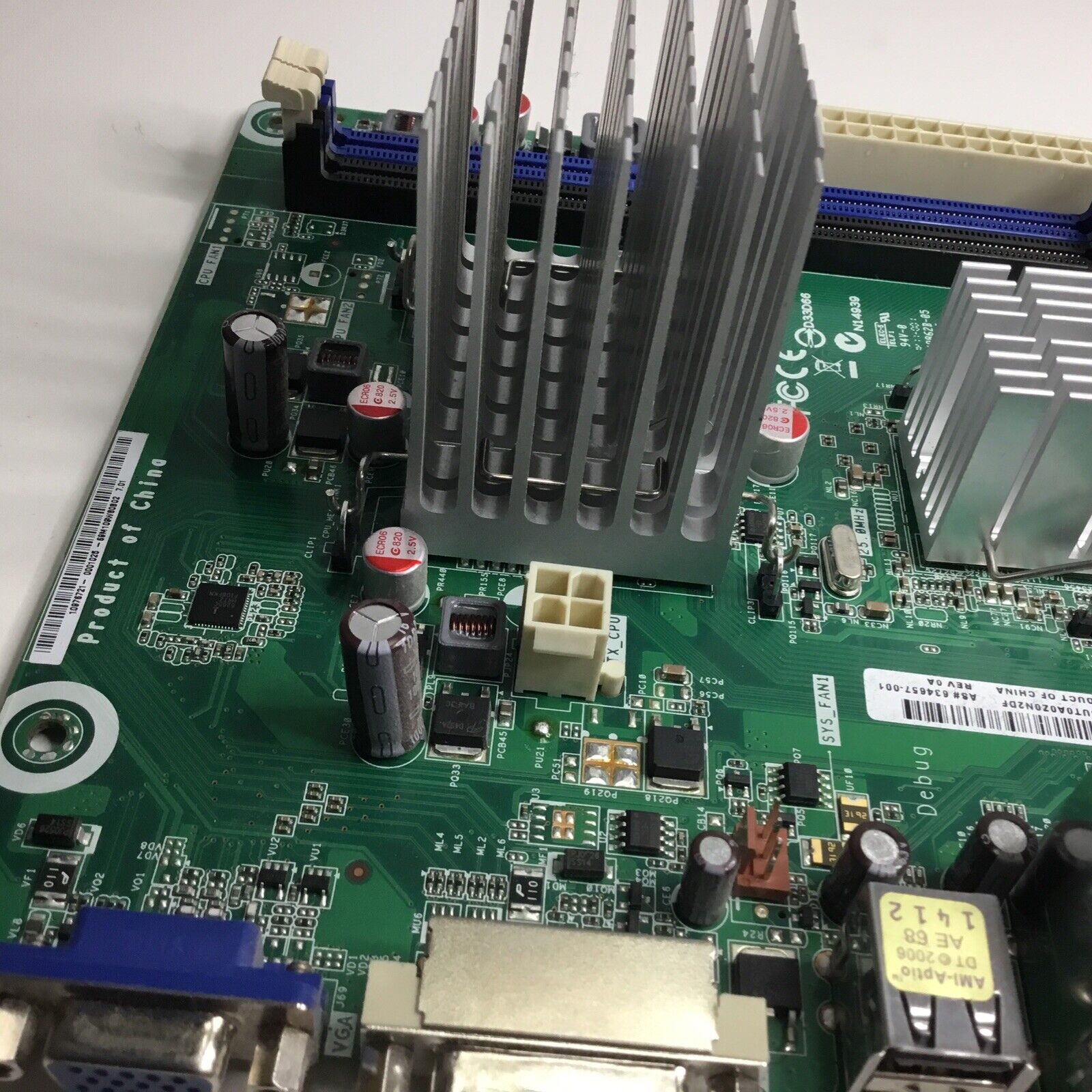 HP 634657-001 DESKTOP MOTHERBOARD AAHM1-BZ DDR3 AMD E350 1.60GHz - No I/O Shield