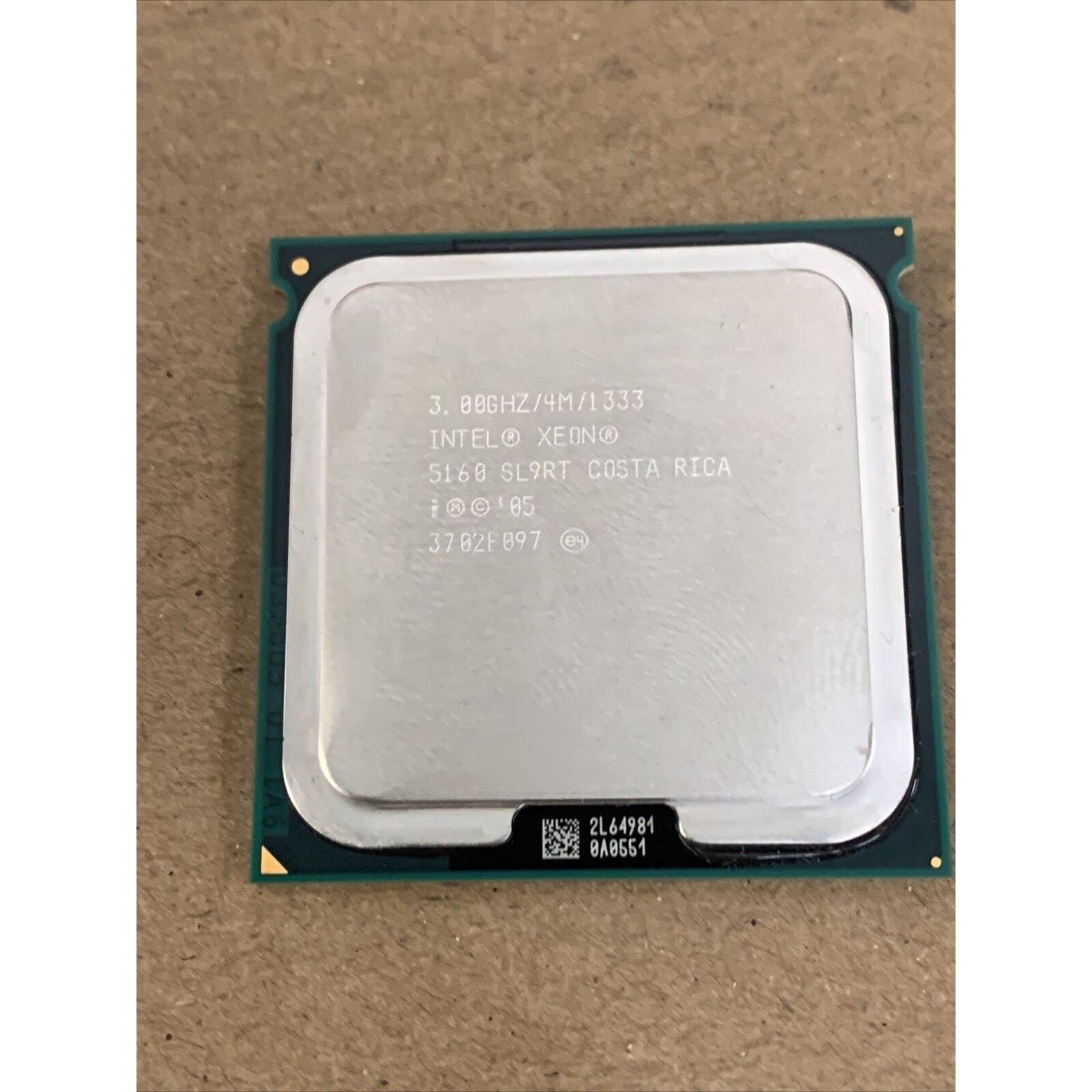 Intel Xeon 5160 SL9RT 3.00GHz 4MB Dual Core LGA 771 Server Processor CPU