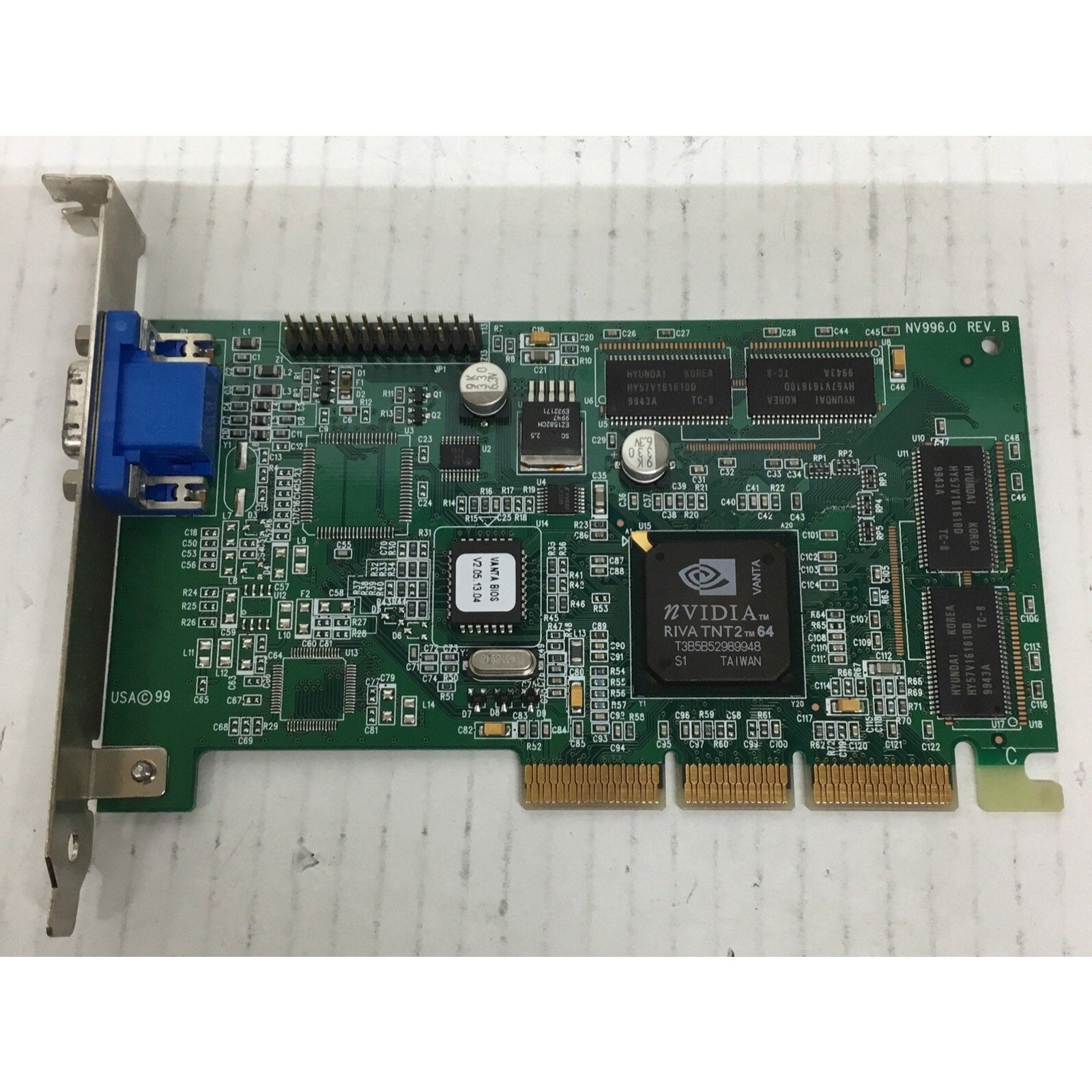 Riva Nvidia TNT2 M64 NV996 Graphics Card Retro Gaming PC