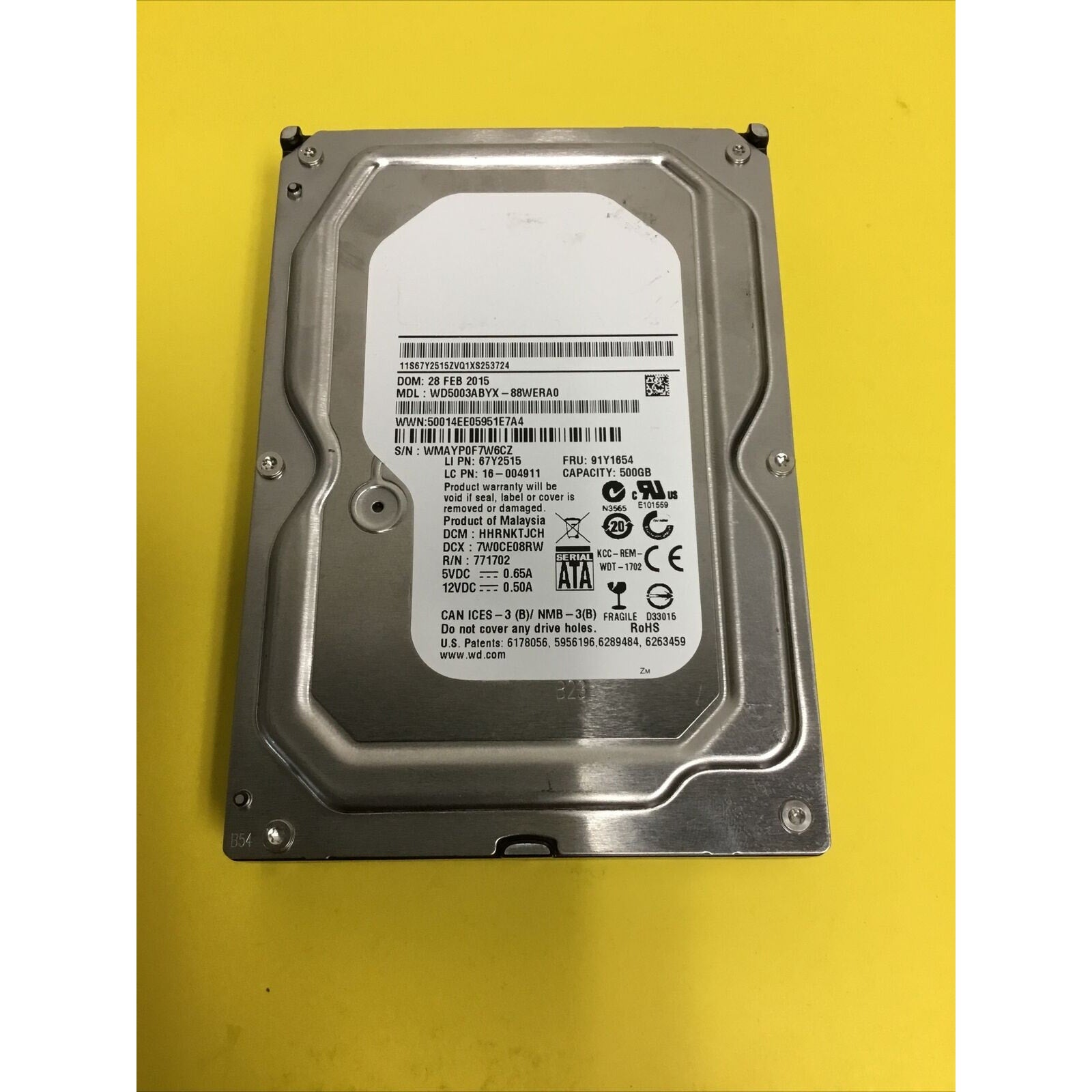 Western Digital WD RE4 WD5003ABYX-88WERA0 500GB 3.5" Desktop Hard Drive SATA