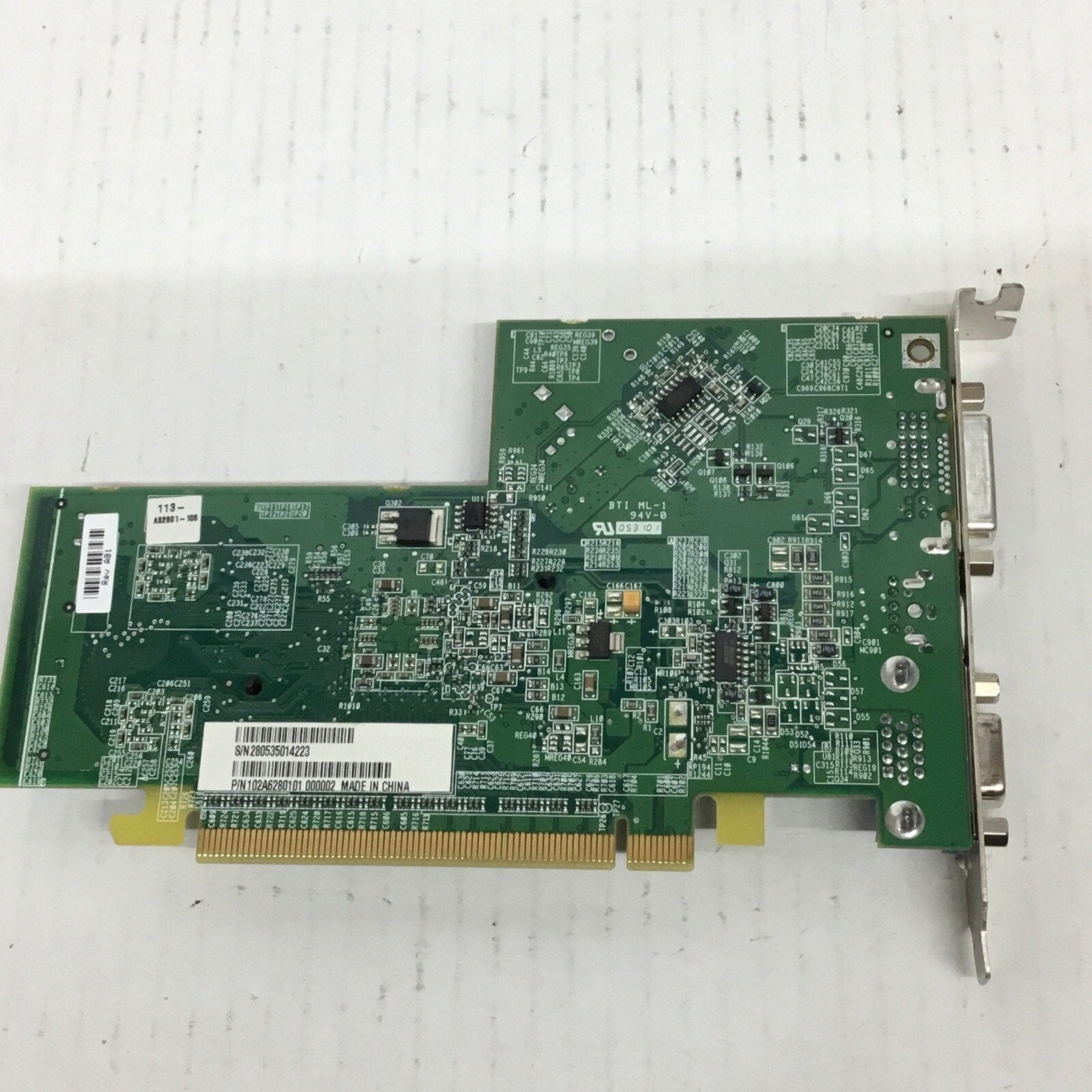 Dell 128MB X300 DVI S-Video VGA PCIe Card PCI Adapter - UC996, 0UC996