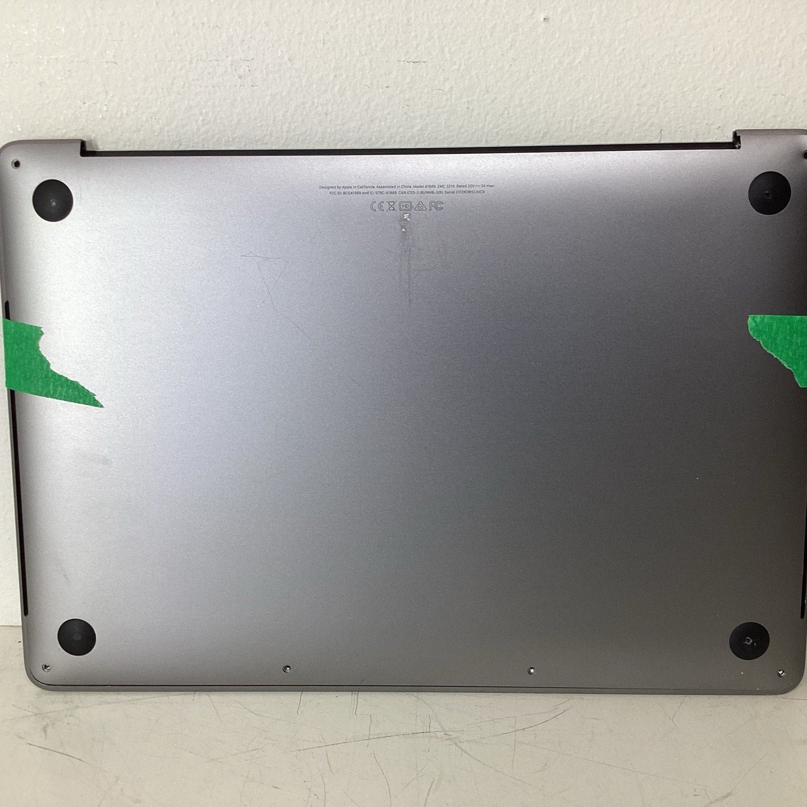 MacBook Pro A1989 13" Top Case Palmrest w/Touchbar,Battery,Motherboard-For Parts