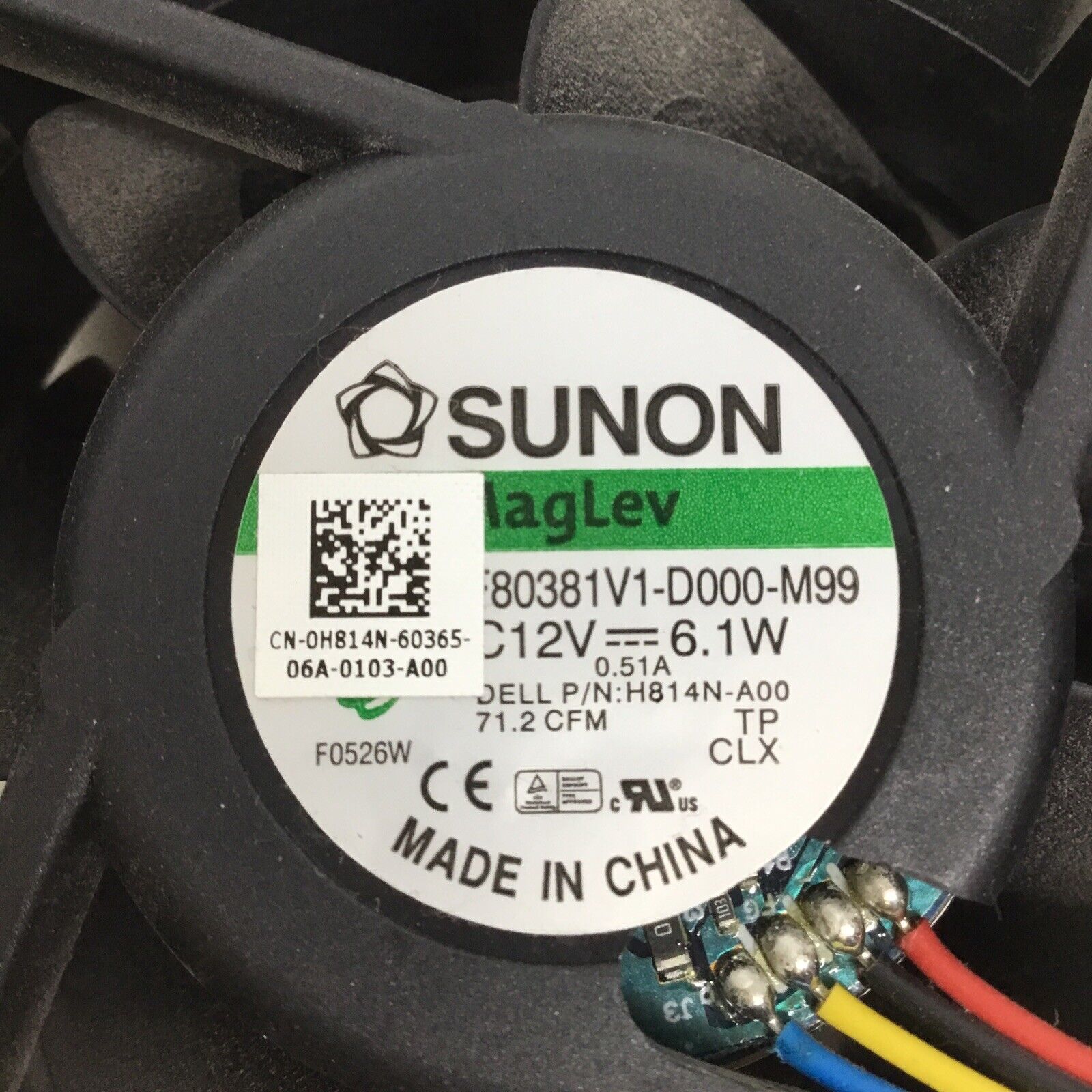 Dell OptiPlex 380 DT Desktop Cooling Fan CN-0H814N CN-OG958P