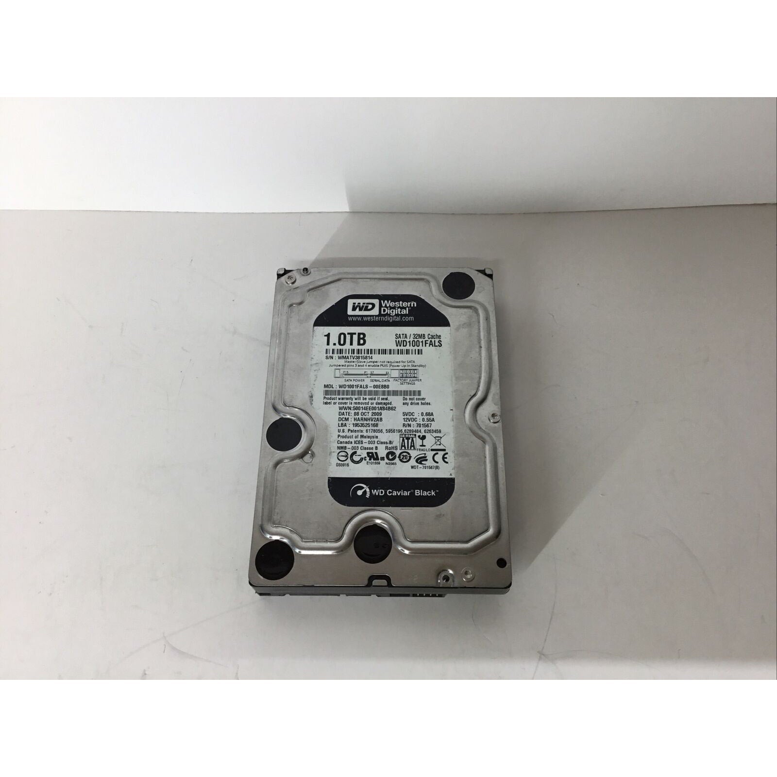Western Digital WD Caviar Black 1TB HDD SATA 32MB Cache WD1001FALS Hard Drive