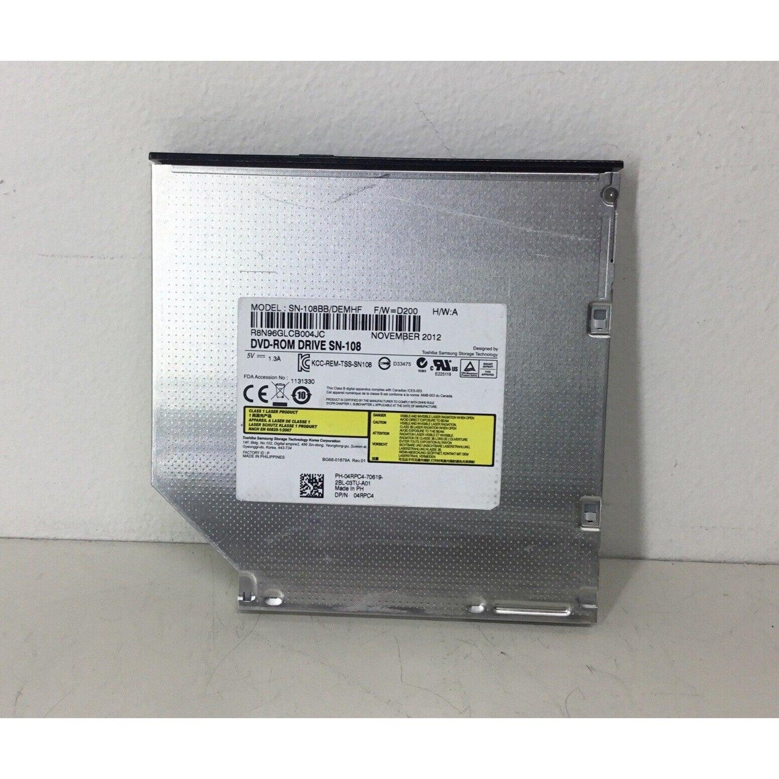 Toshiba SN-108BB/DEMHF SN-108 04RPC4 Dell DVD-ROM Drive