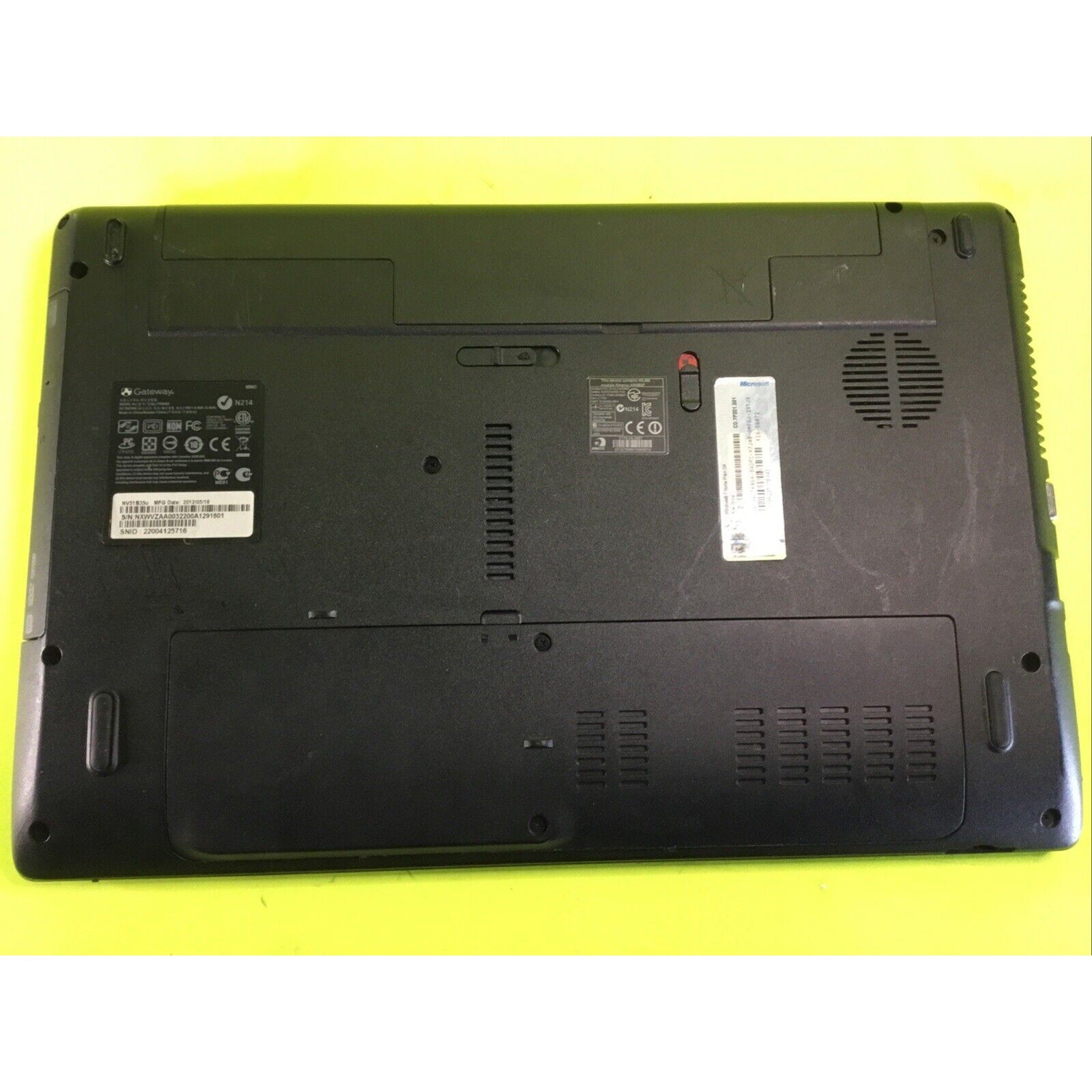 Gateway NV51B35u FOR PARTS REPAIR or RECYCLE