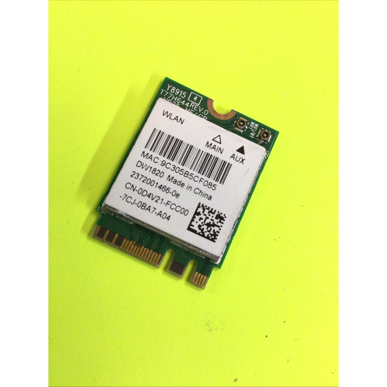 Dell Inspiron 13 7390 5379 Network Interface Card 0D4V21