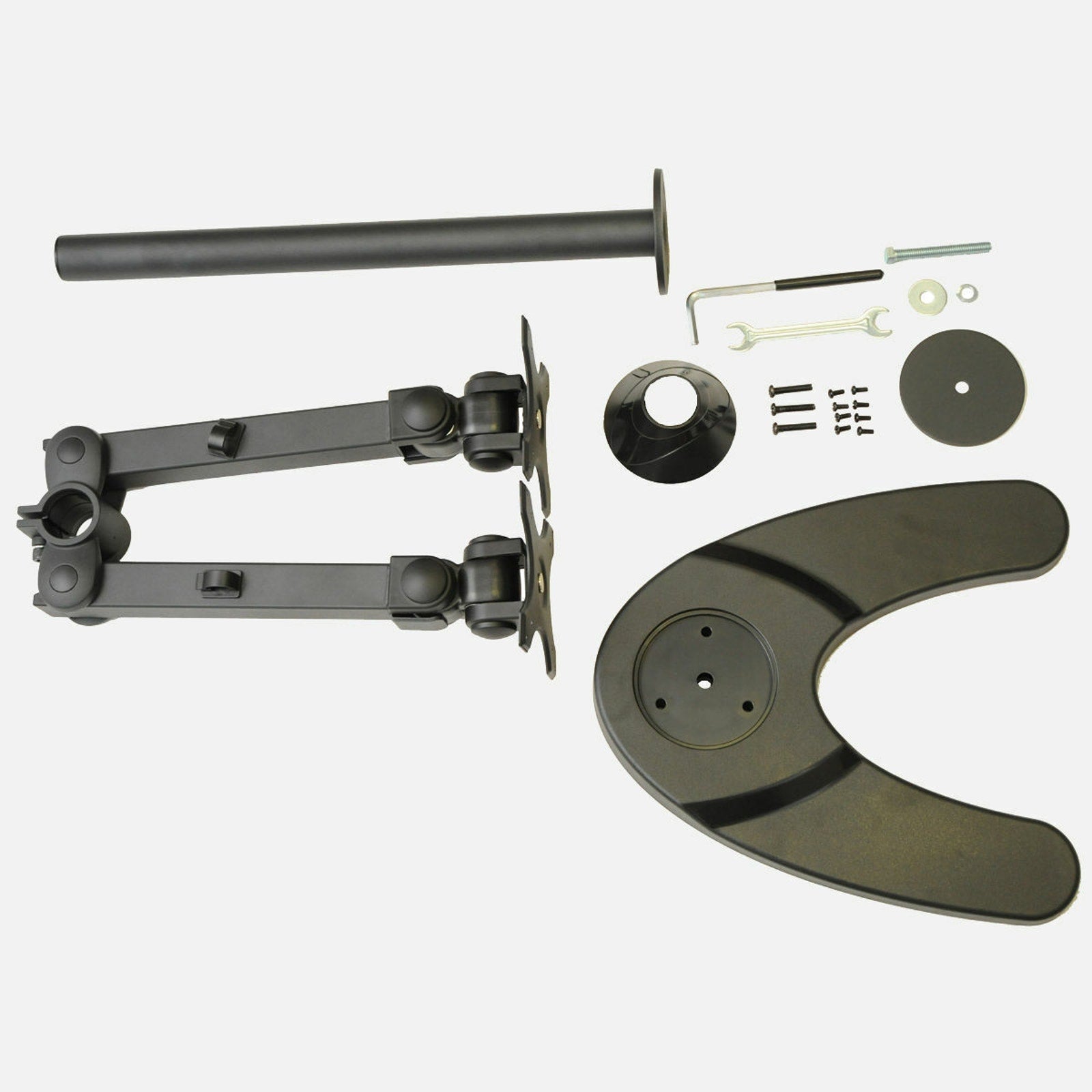 Dual Freestanding Monitor Stand Holds Monitors up to 24" - Standard Mount