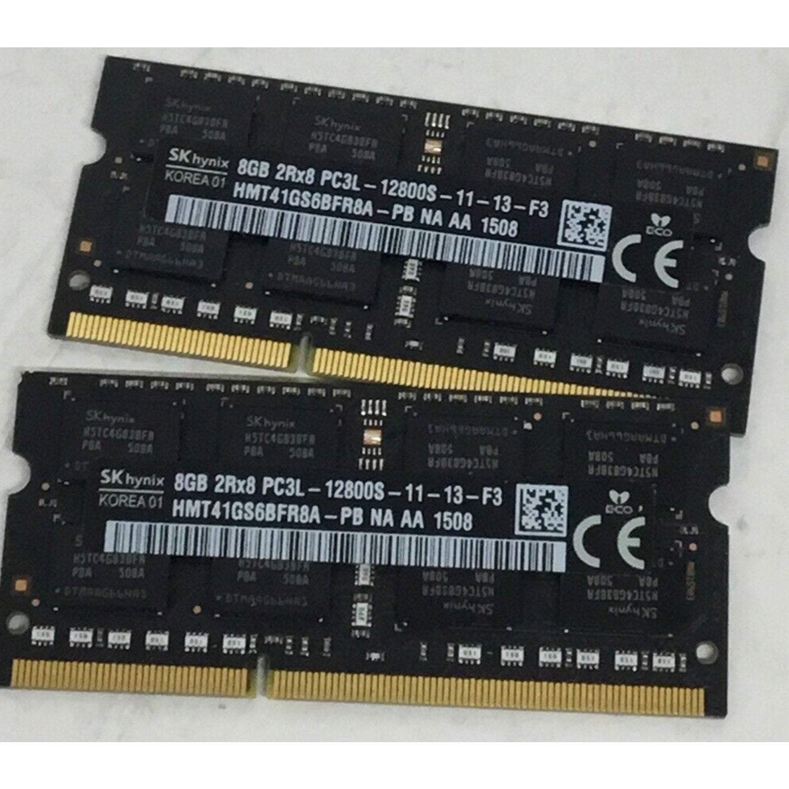 LOT OF 2 Hynix 8GB PC3-12800 (DDR3-1600) Memory HMT41GS6BFR8A-PB Amem2