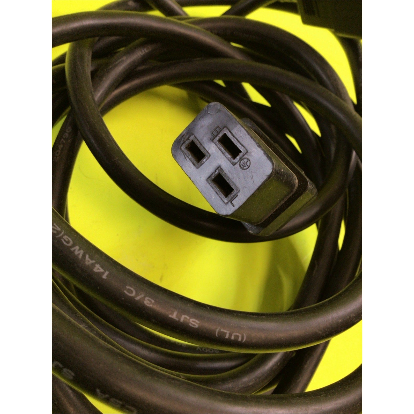 15FT IEC-60320 C19 Male to IEC-60320 Female C19 14AWG 300V Extender Cable