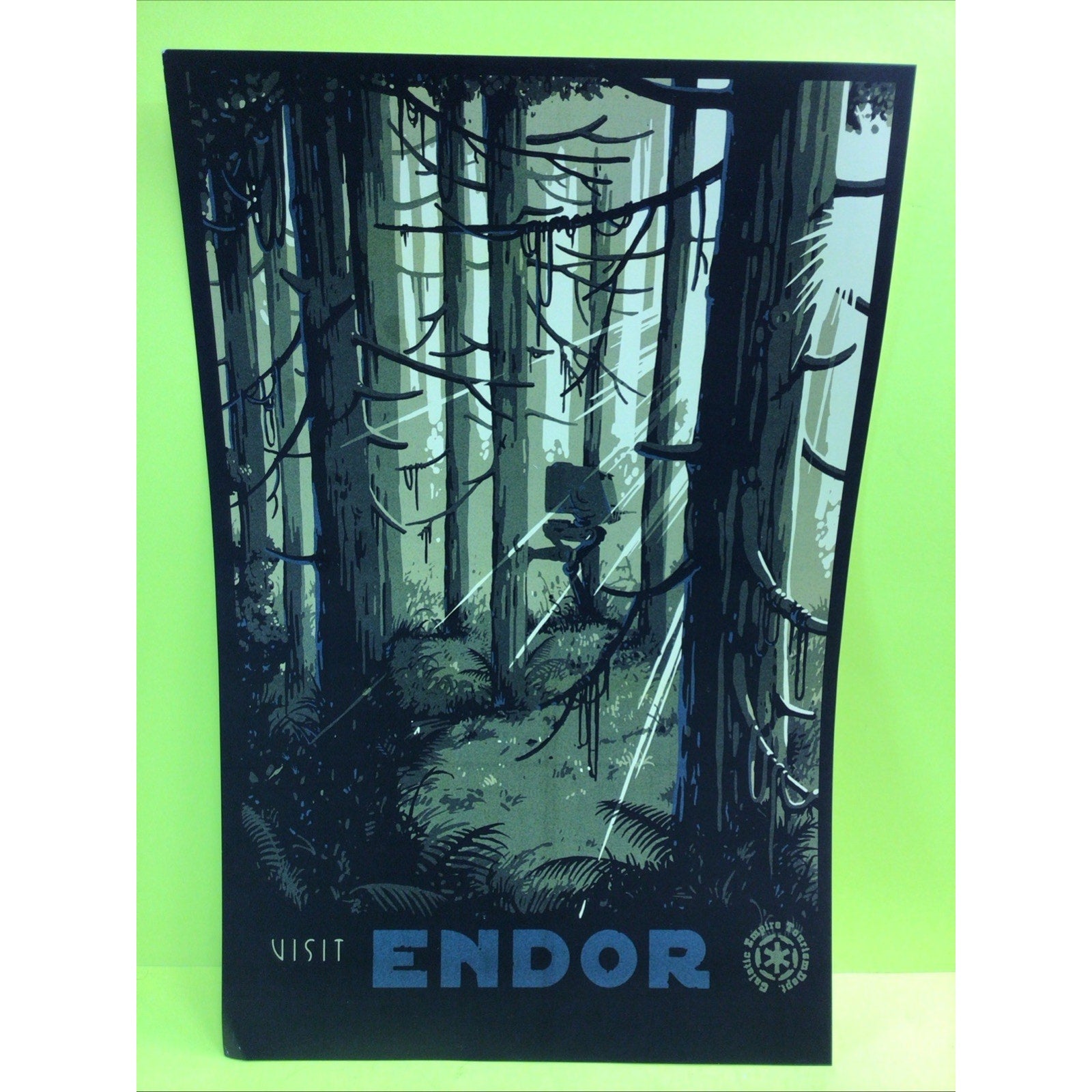 17" x 11" Star Wars: Endor - Visit Endor Poster by Russell Walks