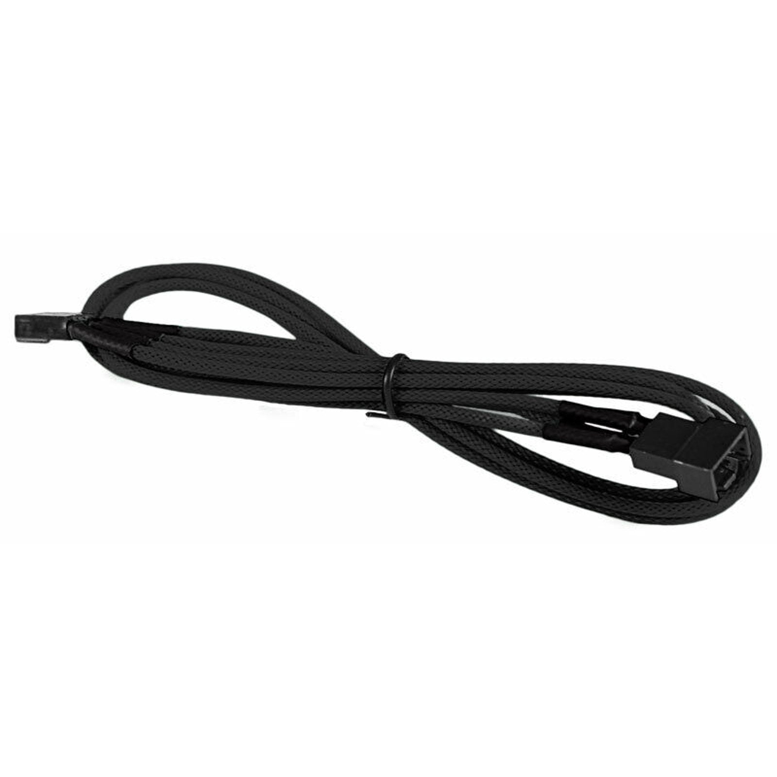 12" PWM Fan Power Extension Cable - 4-pin TX4 - Male/Female - Black