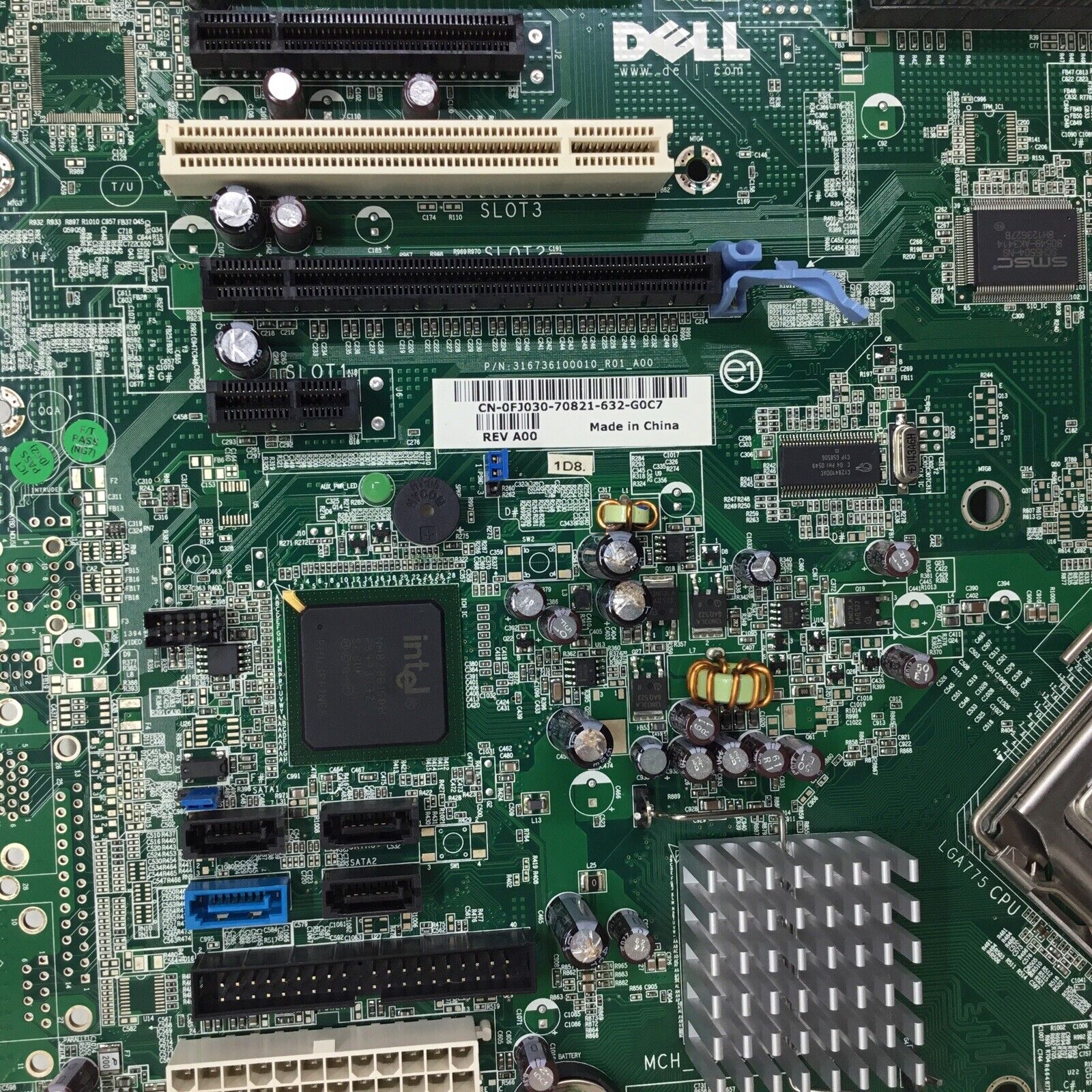 Dell Dimension LGA775 DDR2 Motherboard 0FJ030 FJ030 2GB RAM Intel '04 Pentium