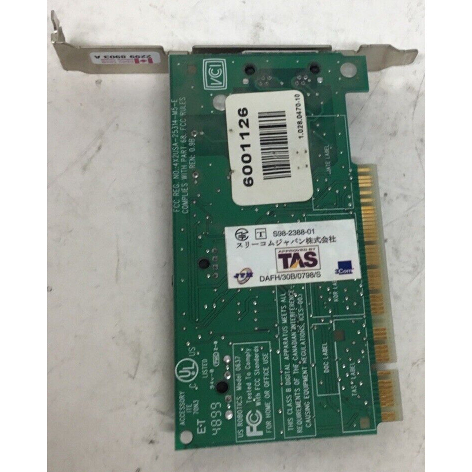 Dell XPS T550 3COM/U.S. Robotics (USR) 3CP2974A-GTY PCI 56K MODEM 6001126