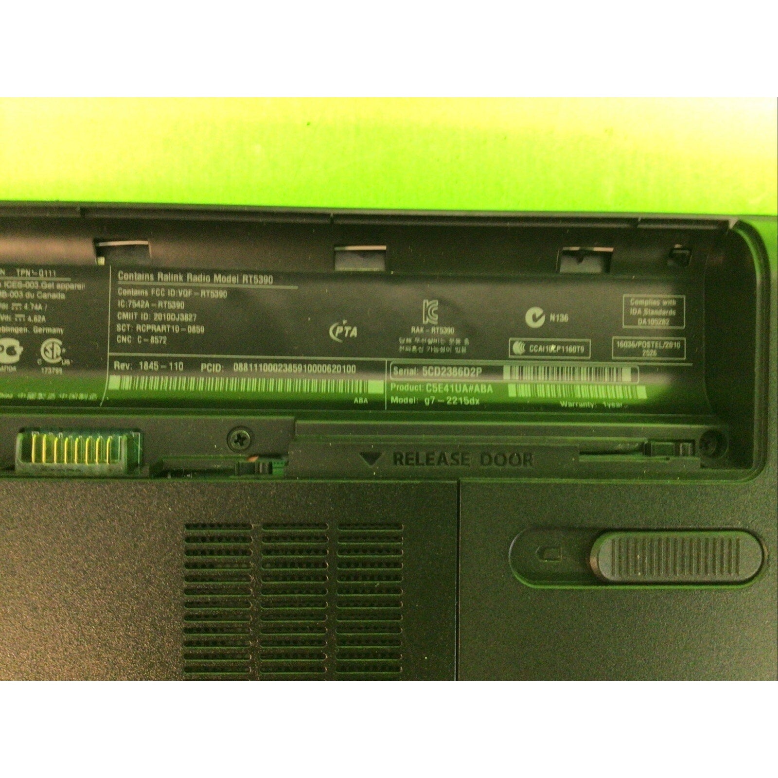 HP Pavilion g7-2275dx 17.3" FOR PARTS or REPAIR