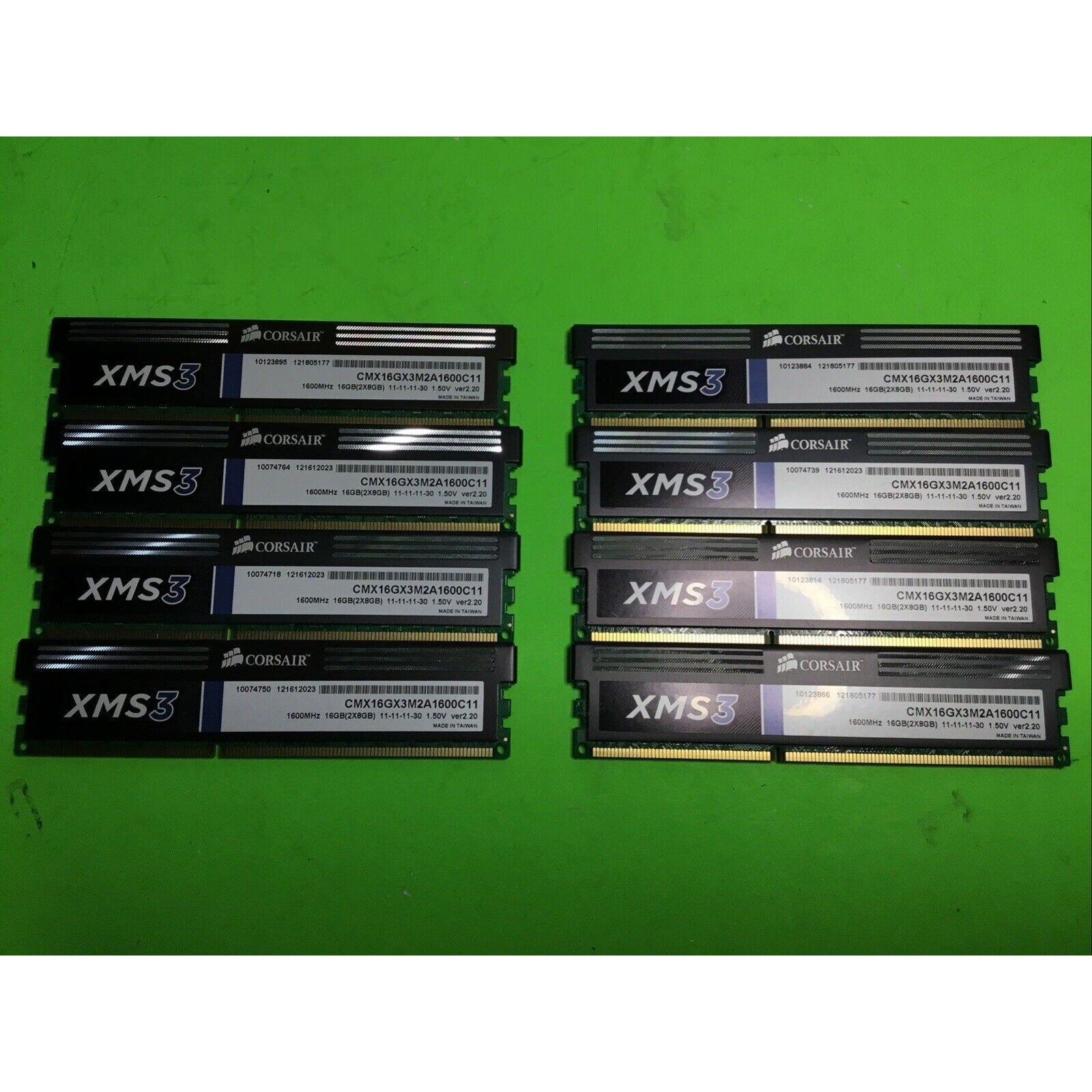 Corsair XMS3 64GB (8x8GB) DDR3 DIMM 1600MHz Memory Kit (CMX16GX3M2A1600C11)