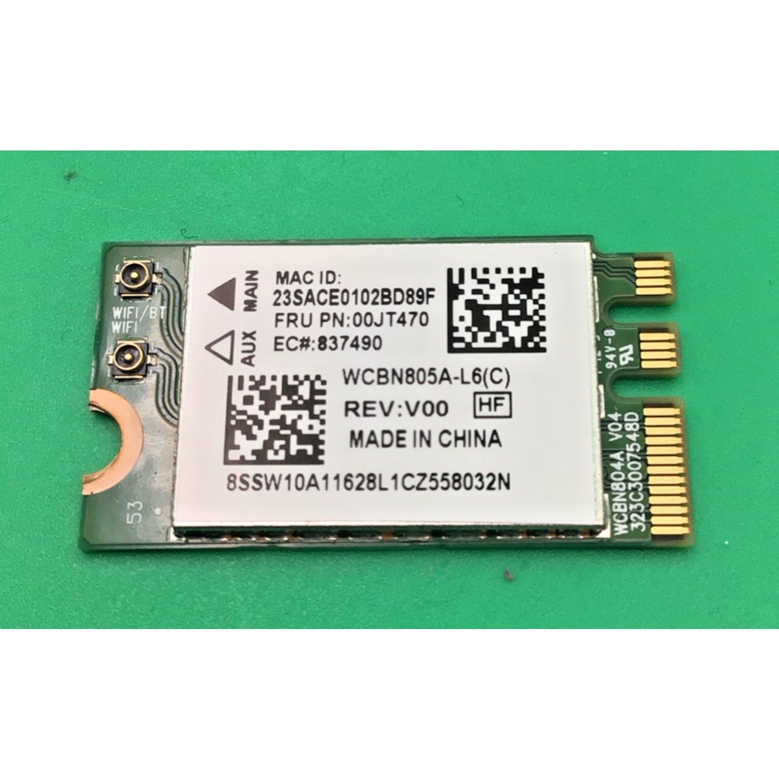 Lenovo OEM 00JT470 Atheros QCNFA34AC Wireless-AC 802.11a/b/g/n/ac BT NGFF