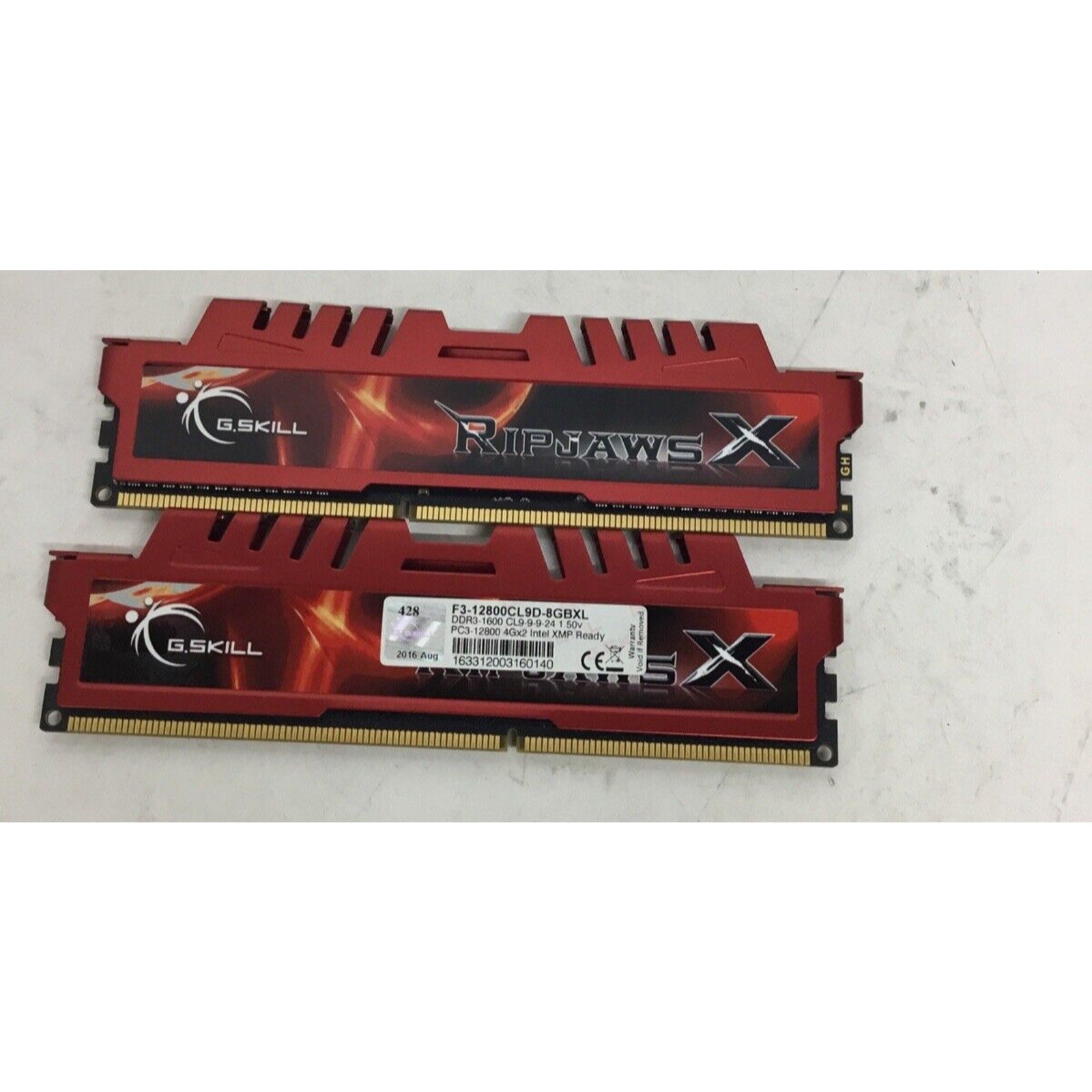 COMPUTER MEMORY - 8GB(4GBx2) G. SKILL RIPJAWS DDR3 1.5V F3-12800CL9D-8GBXL