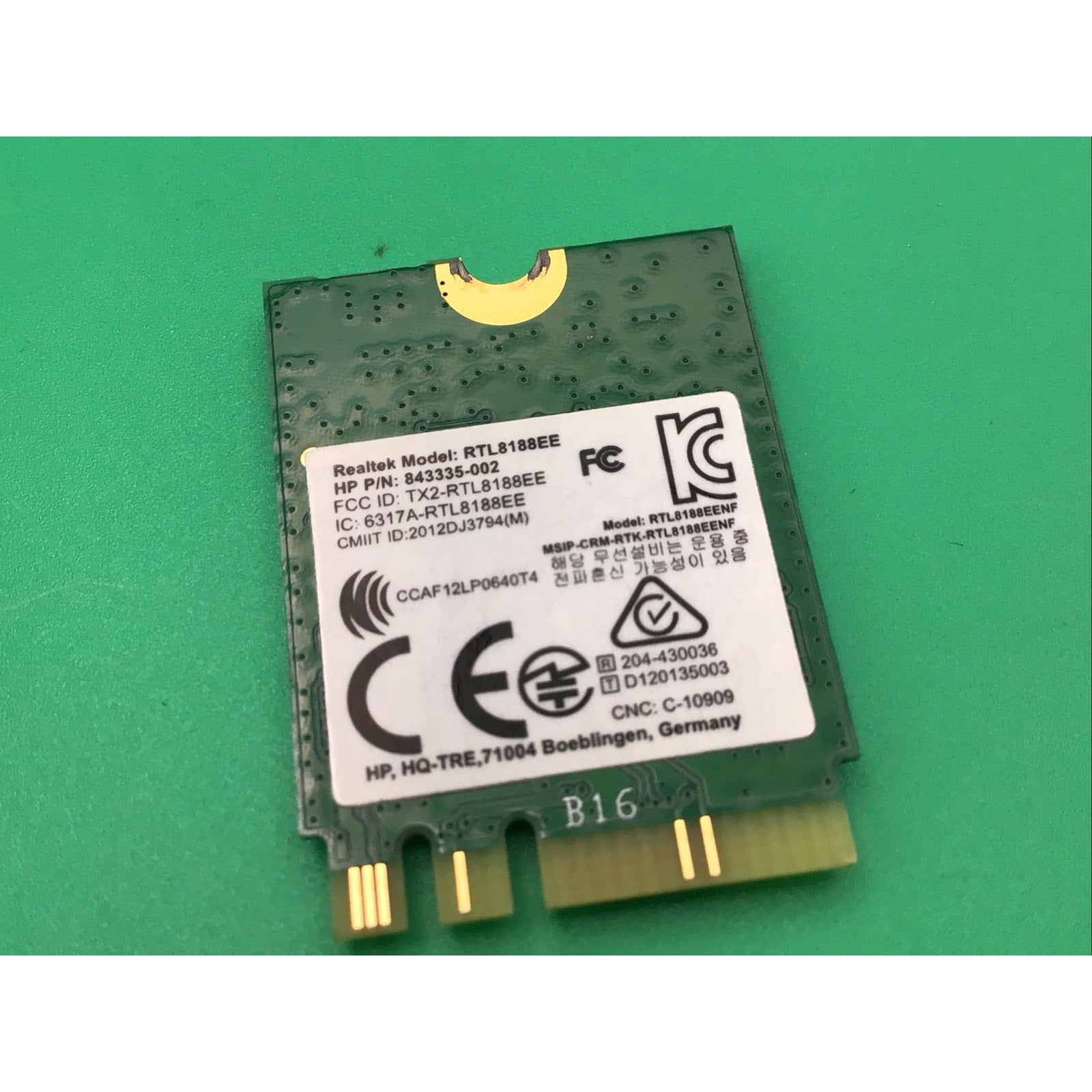 HP Pavilion 17-X116DX Network Interface Card 843335-002