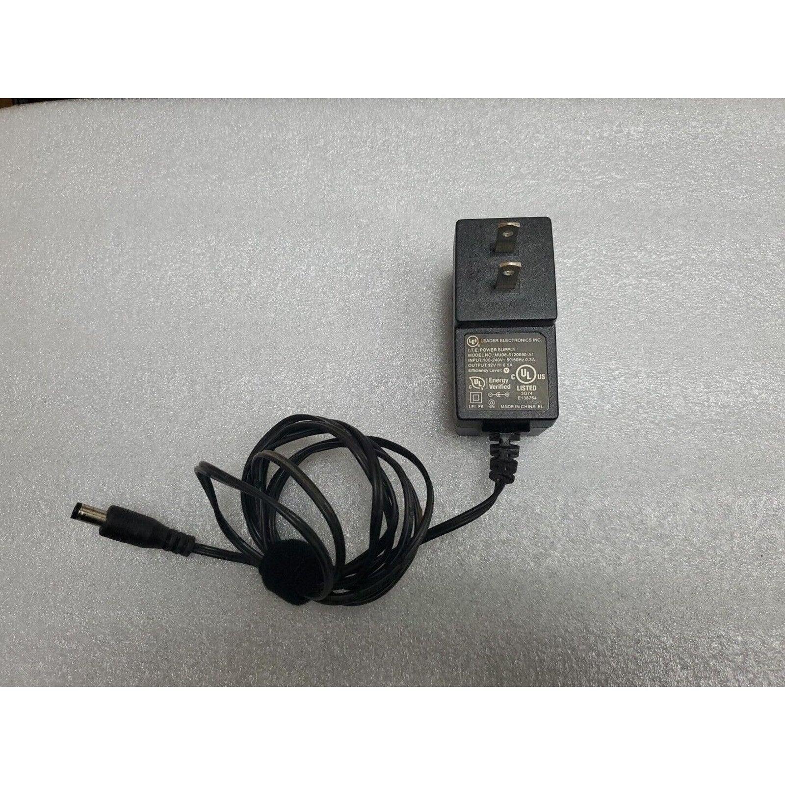 Genuine LEI MU08-6120050-A1 AC/DC Power Supply Wall Adapter 12V 0.5A OEM