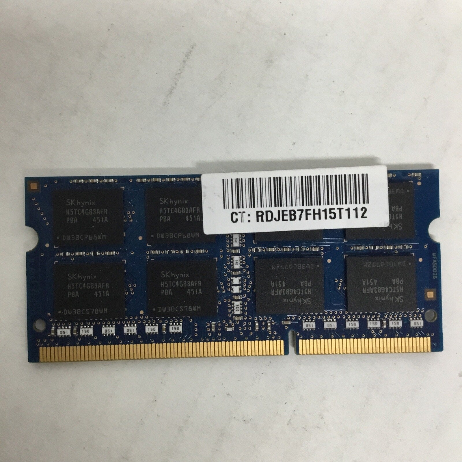 SK Hynix 8GB 2Rx8 PC3L-12800S DDR3 Laptop RAM SODIMM HMT41GS6AFR8A-PB