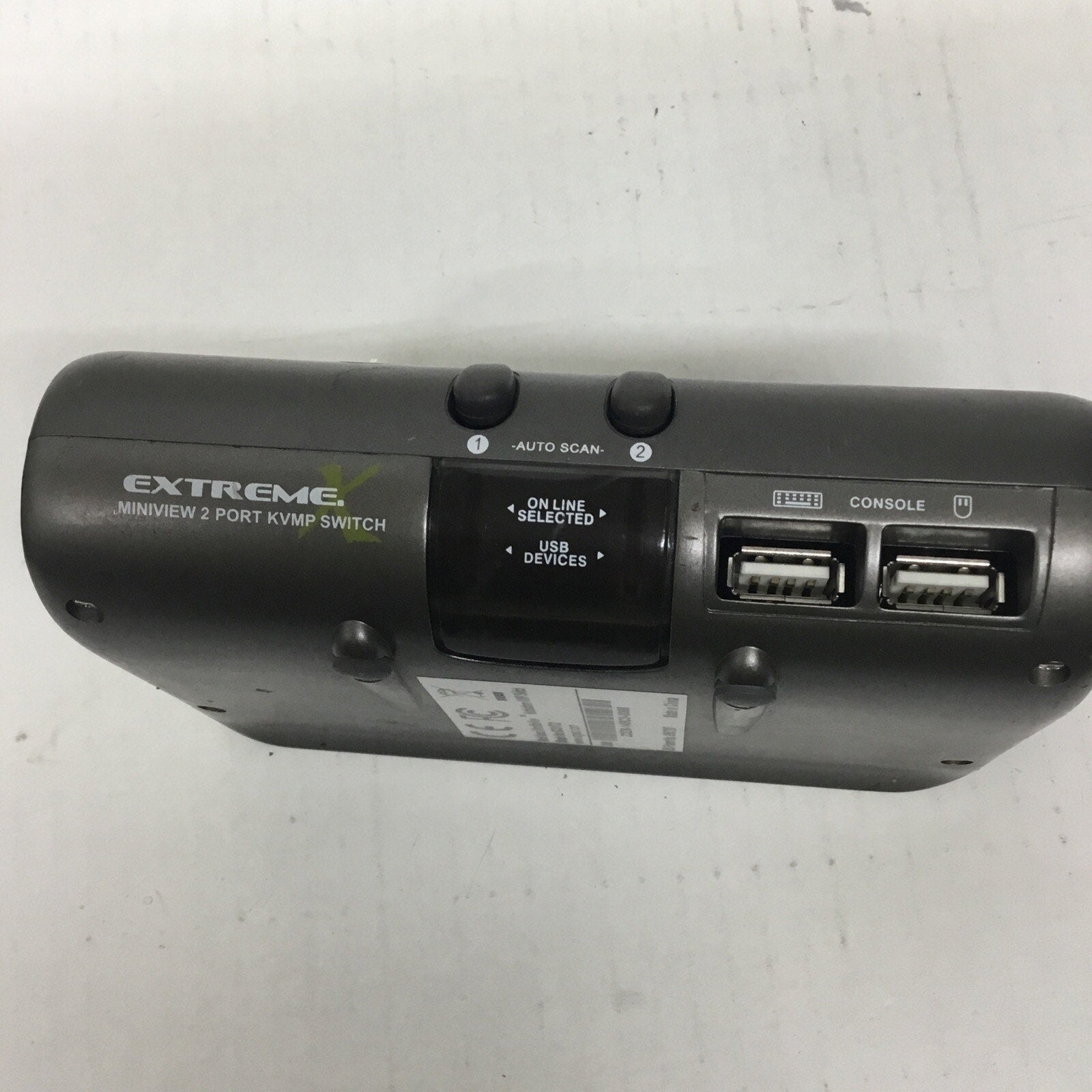 IOGear Extreme MiniView SE 4-Port USB PS/2 KVM Switch GCS94B Untested!!