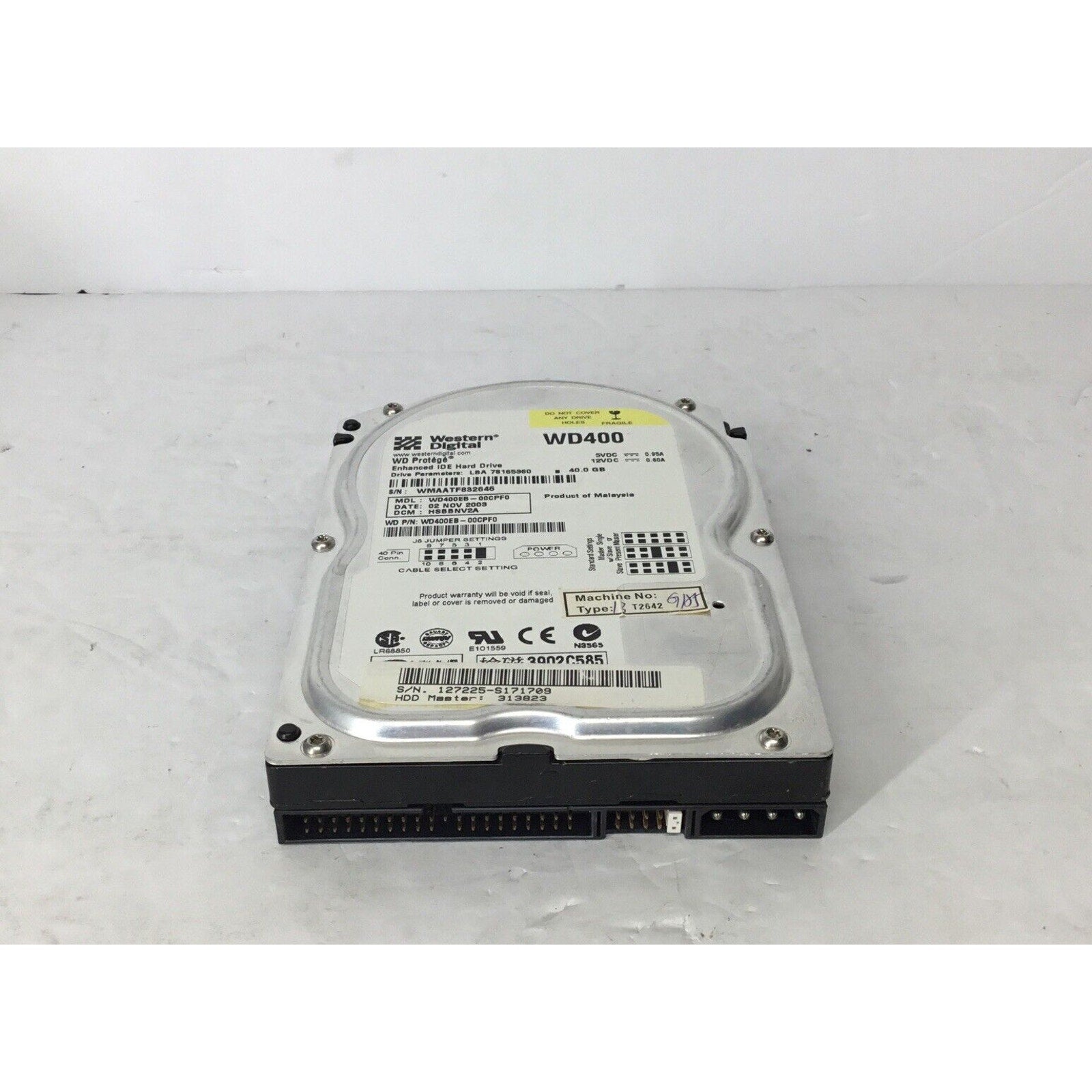Western Digital Protege 40GB WD400EB-00CPF0 3.5" IDE Hard Drive