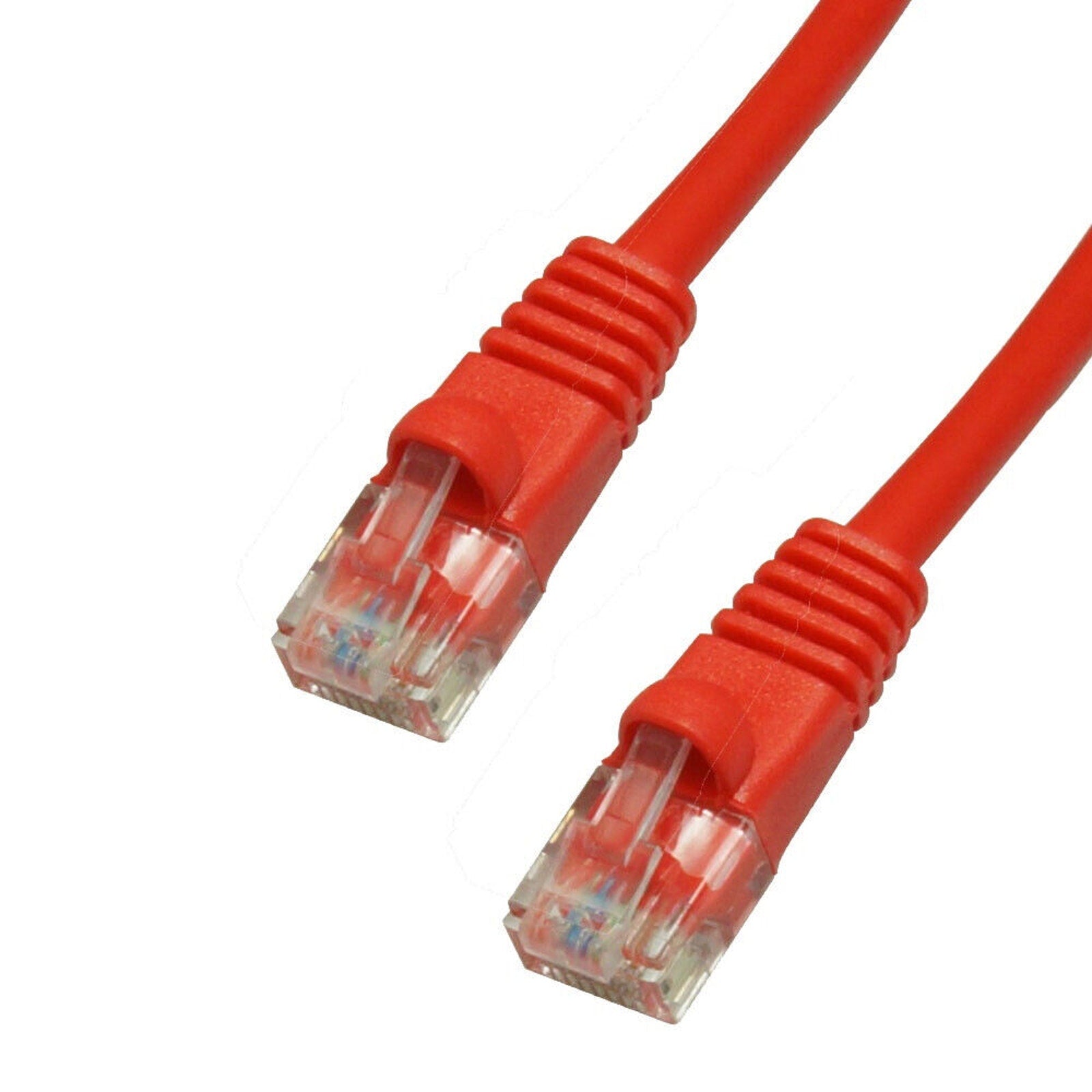 7ft CAT5E RJ45 Ethernet Network Patch Cable - Red - 7 Feet