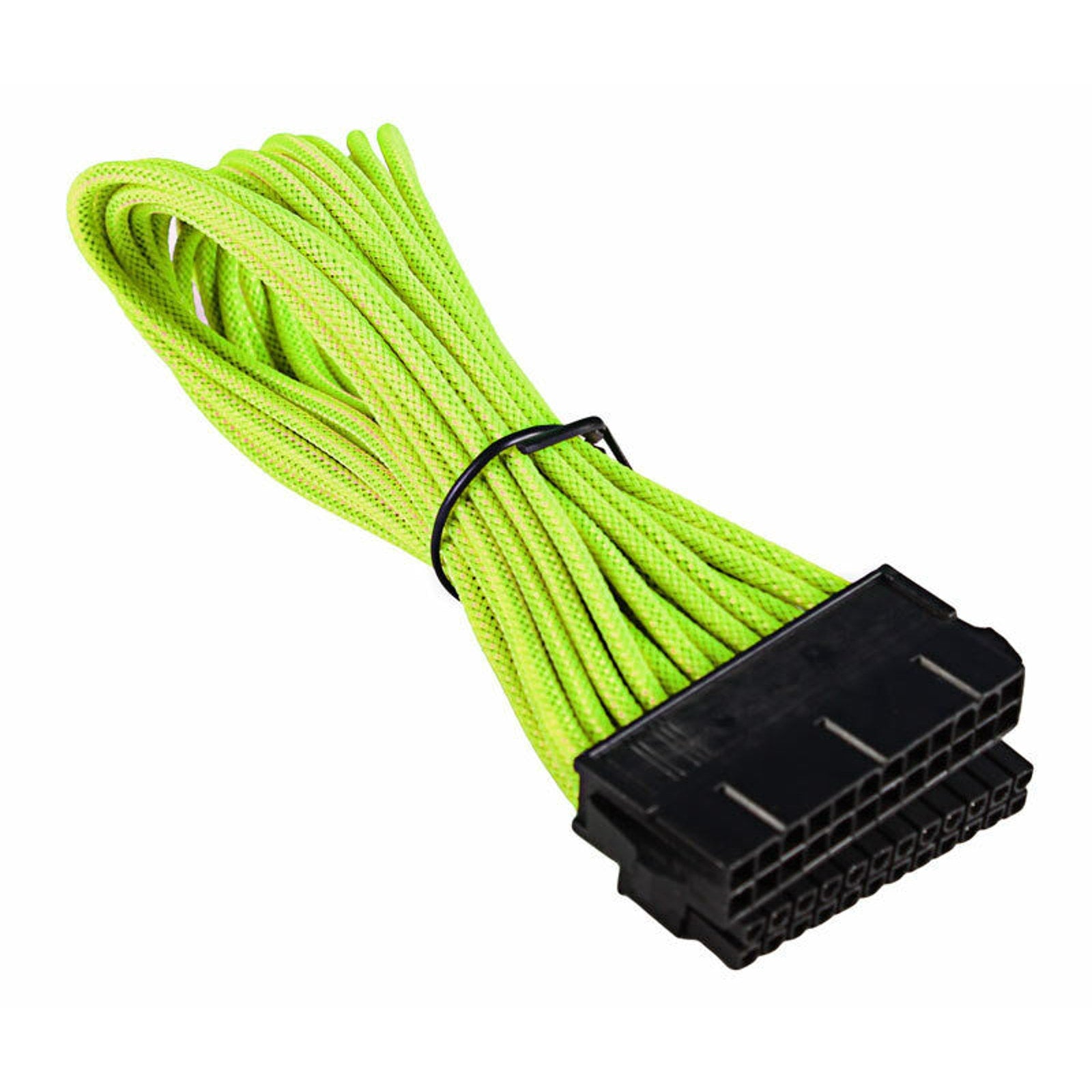 24 Pin ATX Power Extension Cable - 300mm / 11.8-inches - Braided - Yellow Color