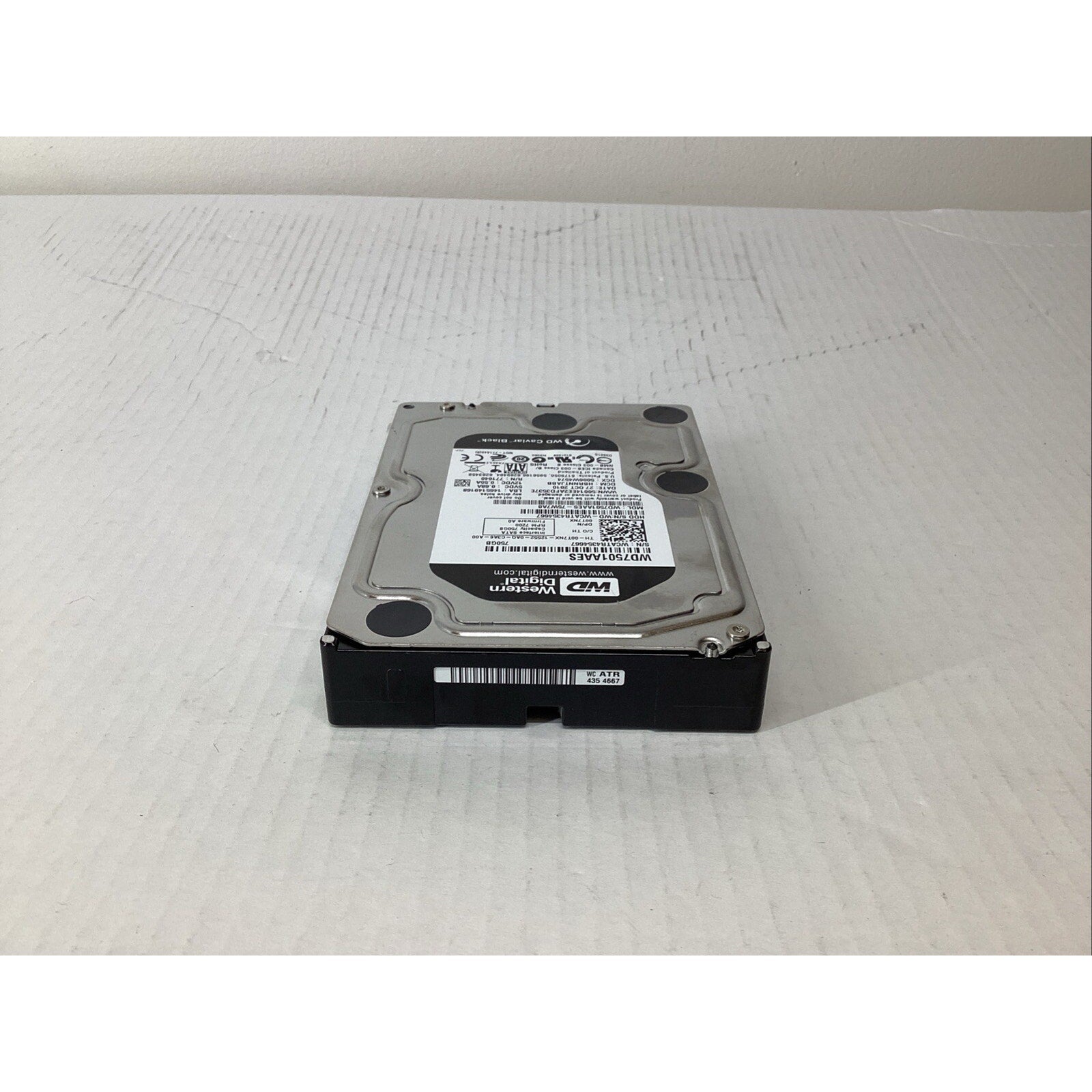 Western Digital 750GB 3.5" SATA Black Caviar WD7501AAES-75W7A0 Hard Drive 00T7NX