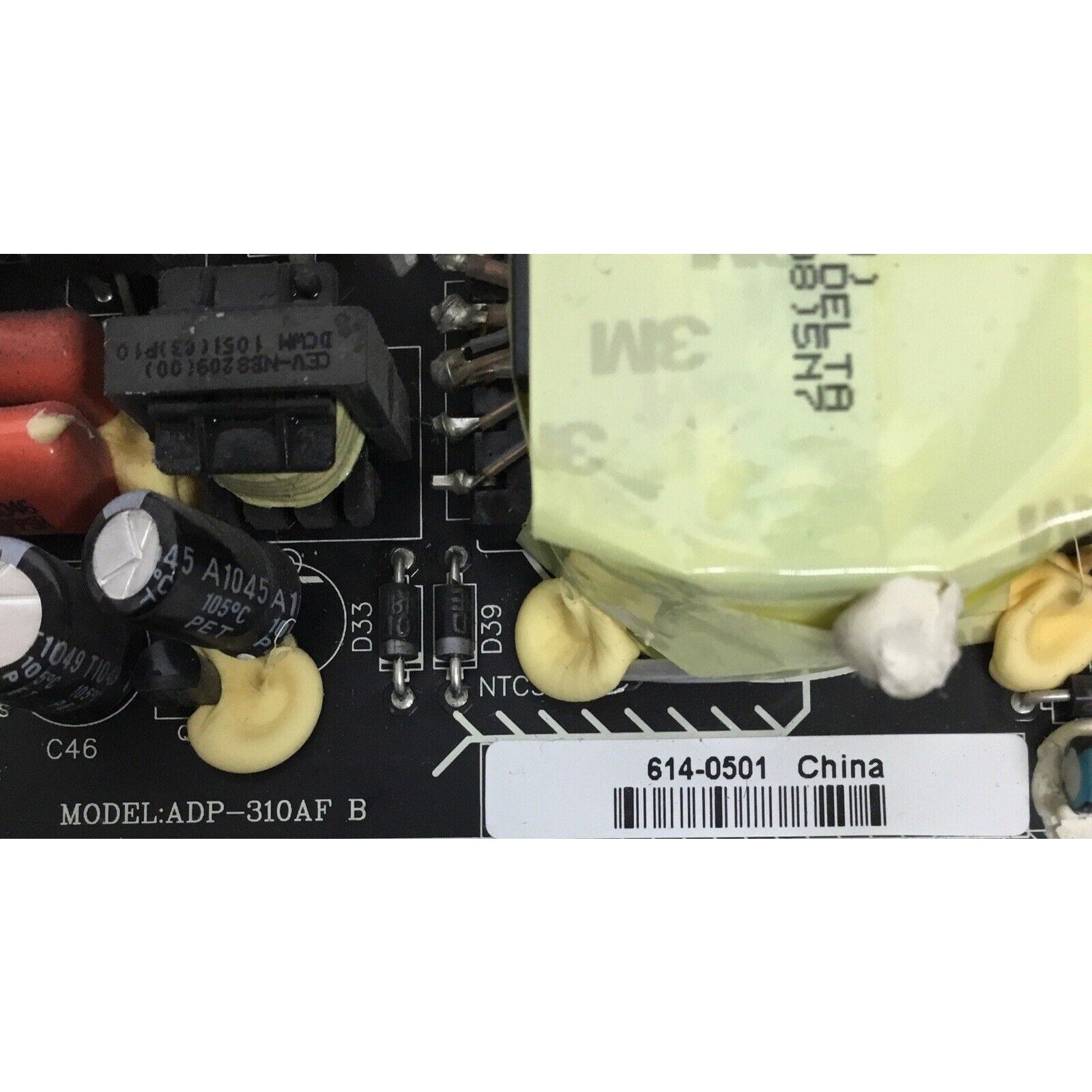 APPLE iMAC A1312 27"LATE 2009 310W POWER SUPPLY 614-0501 ADP-310AF B