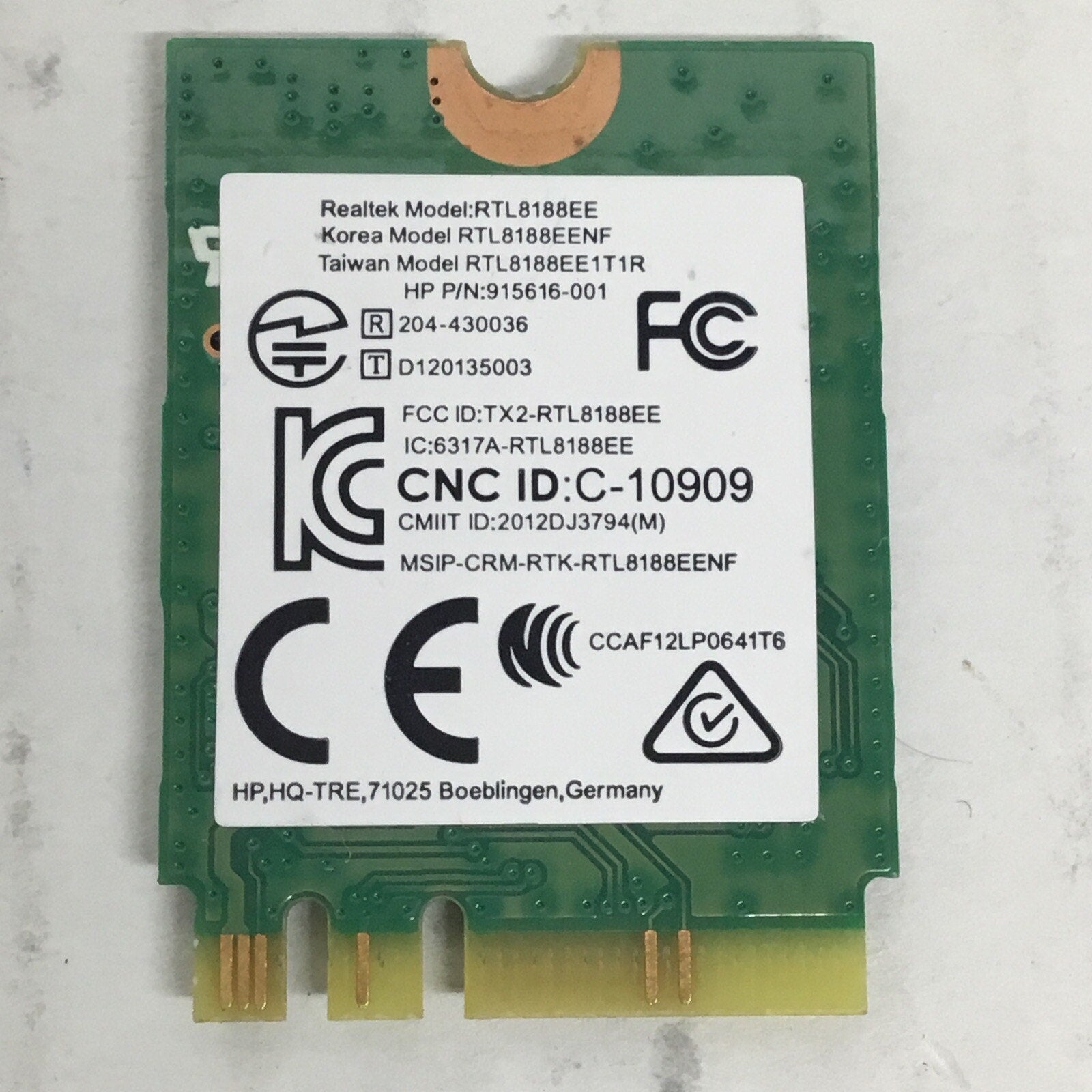 HP Genuine Laptop WiFi Wireless Card RTL8188EENF 915616-001
