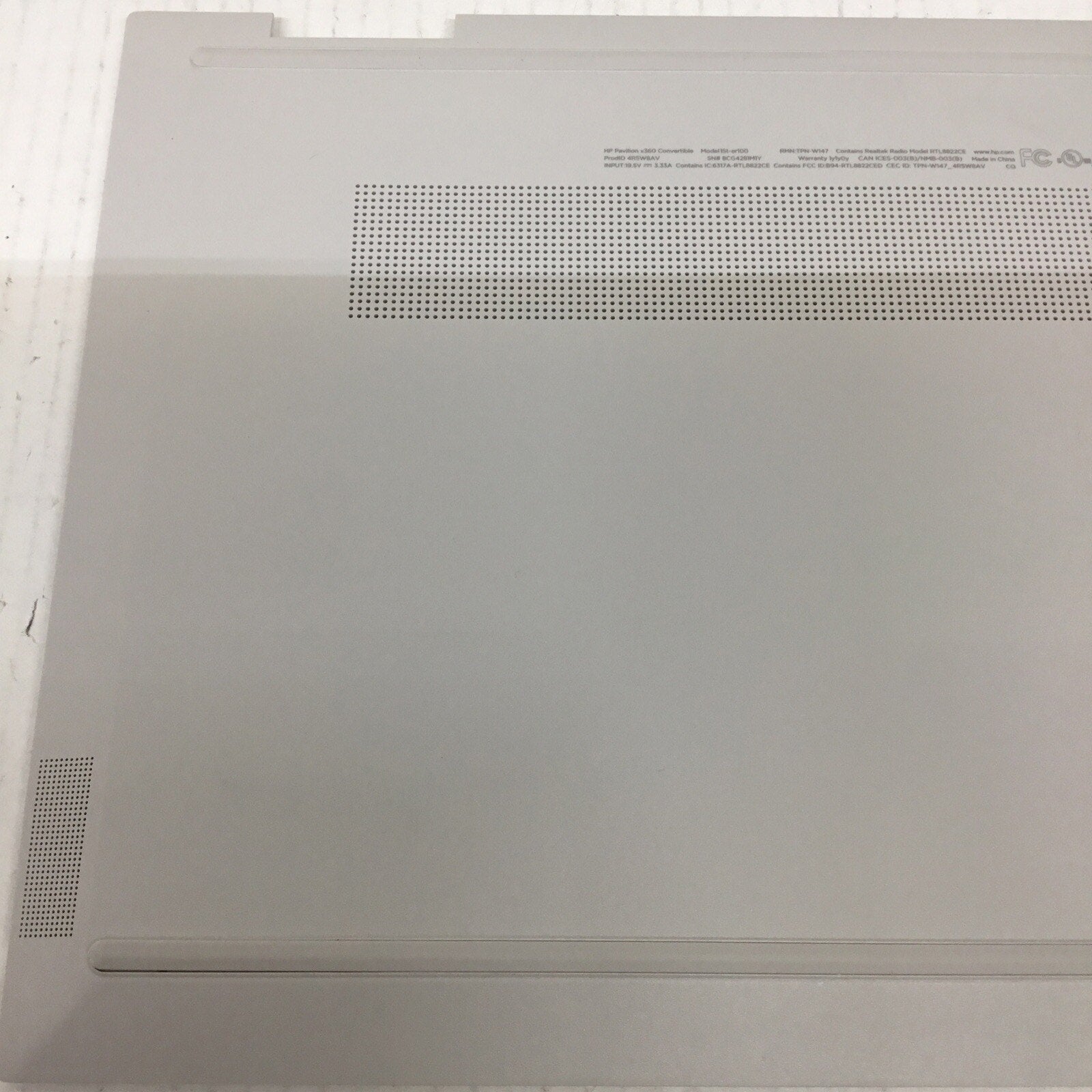 15t-er100 Bottom Case for HP Pavilion x360 Convertible M45109-001