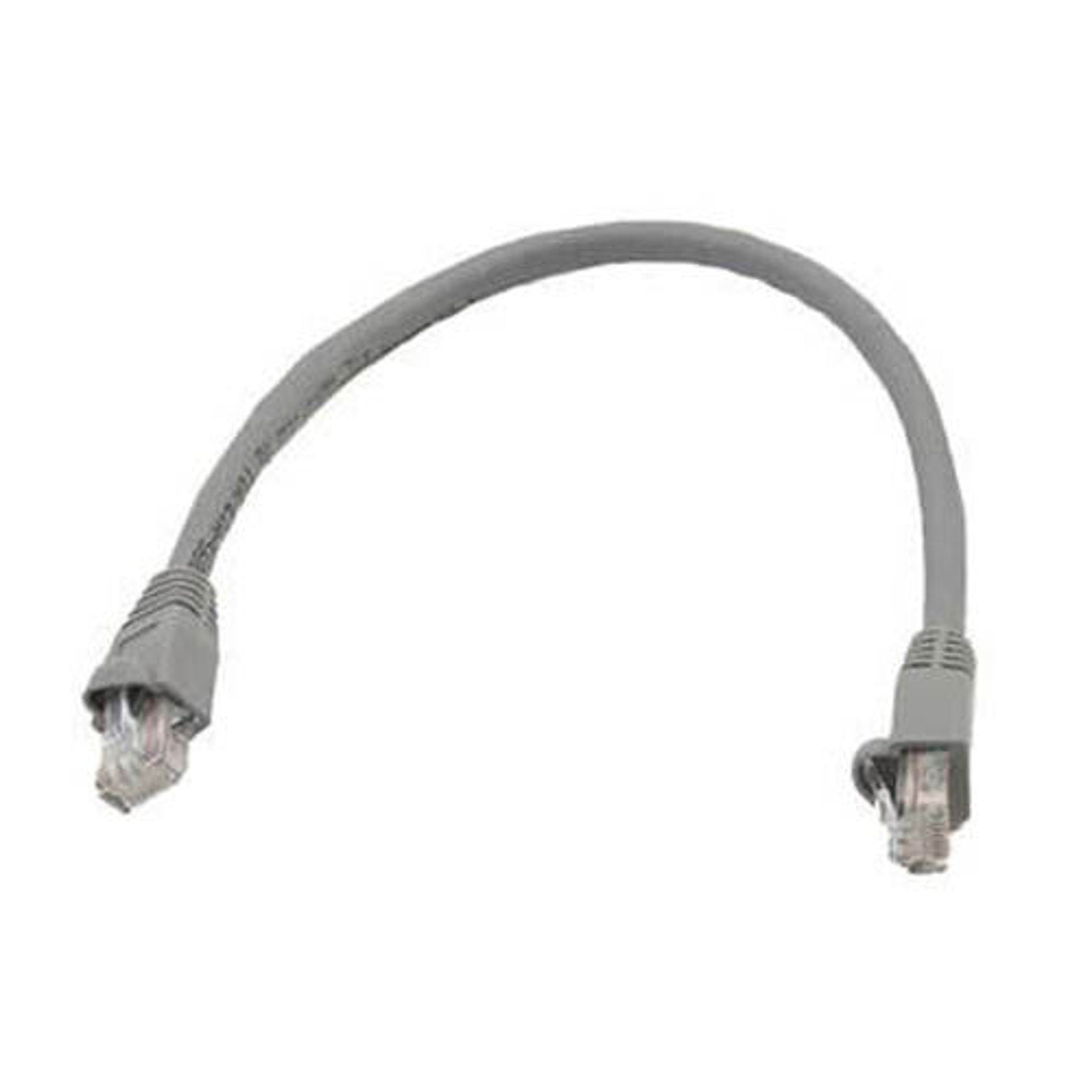 1ft foot RJ45 Cat5e Ethernet Network UTP LAN Cable (Gray) w/ Molded Boot