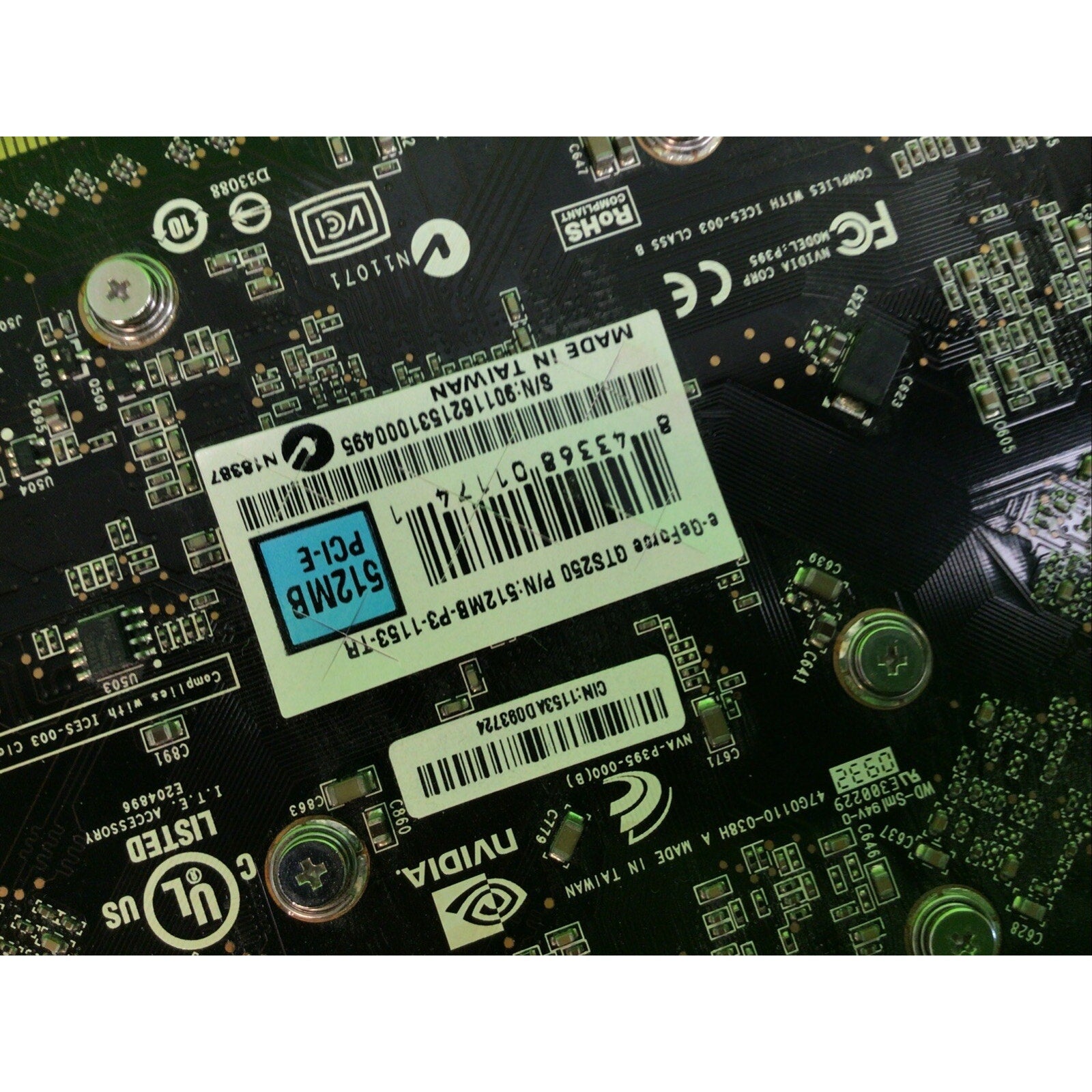 NVIDIA GeForce GTS 250 Video Card 1GB GDDR3 VRAM PCI Express x16