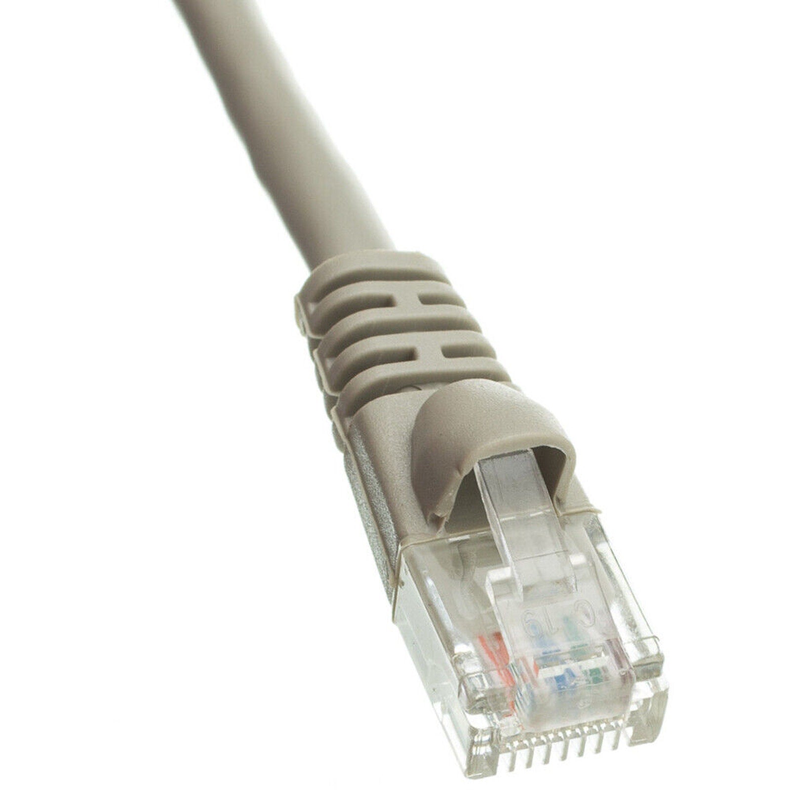 10 Pack of 100ft CAT6 Patch Cord Ethernet Network LAN Cable - Grey - 100 Feet