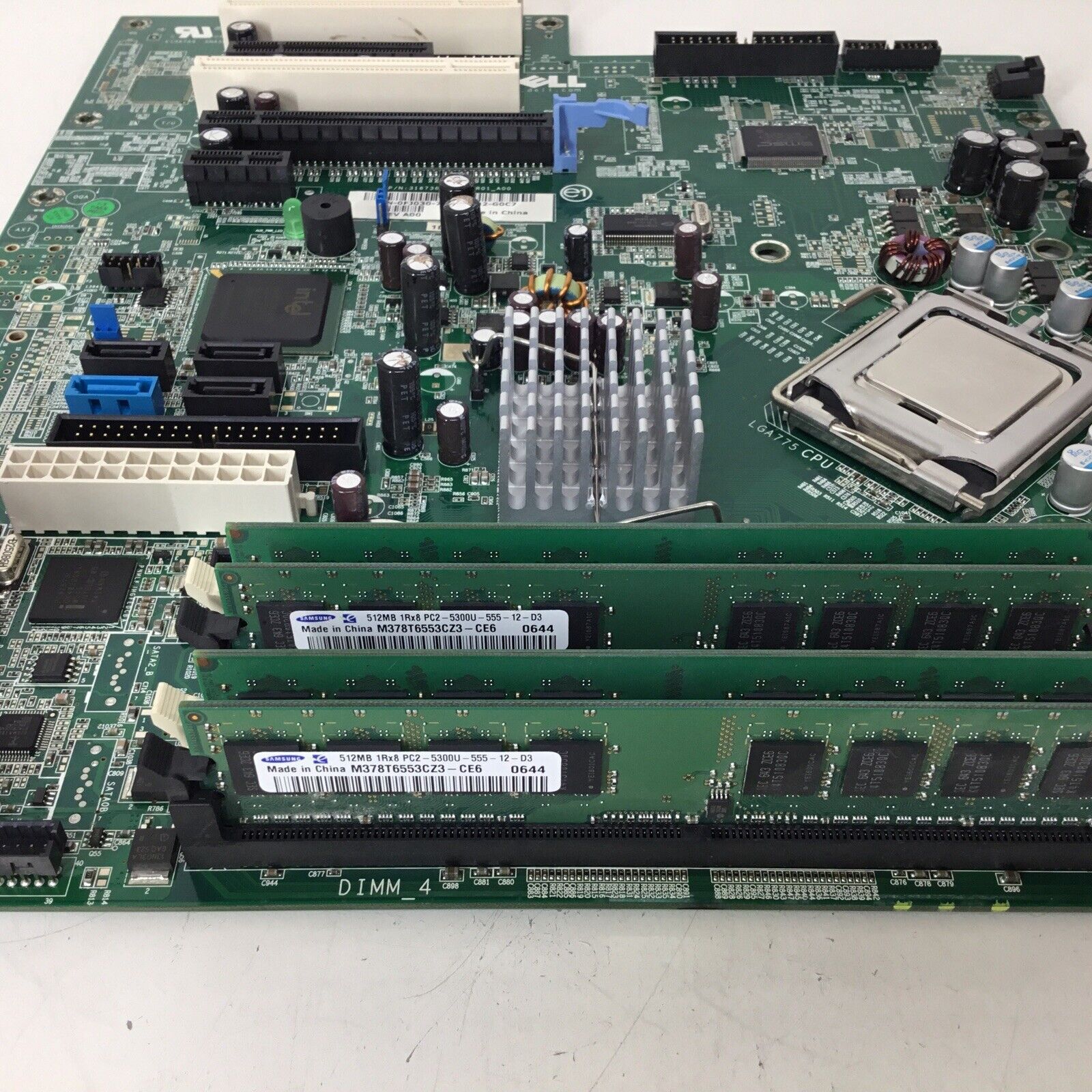 Dell Dimension LGA775 DDR2 Motherboard 0FJ030 FJ030 2GB RAM Intel '04 Pentium