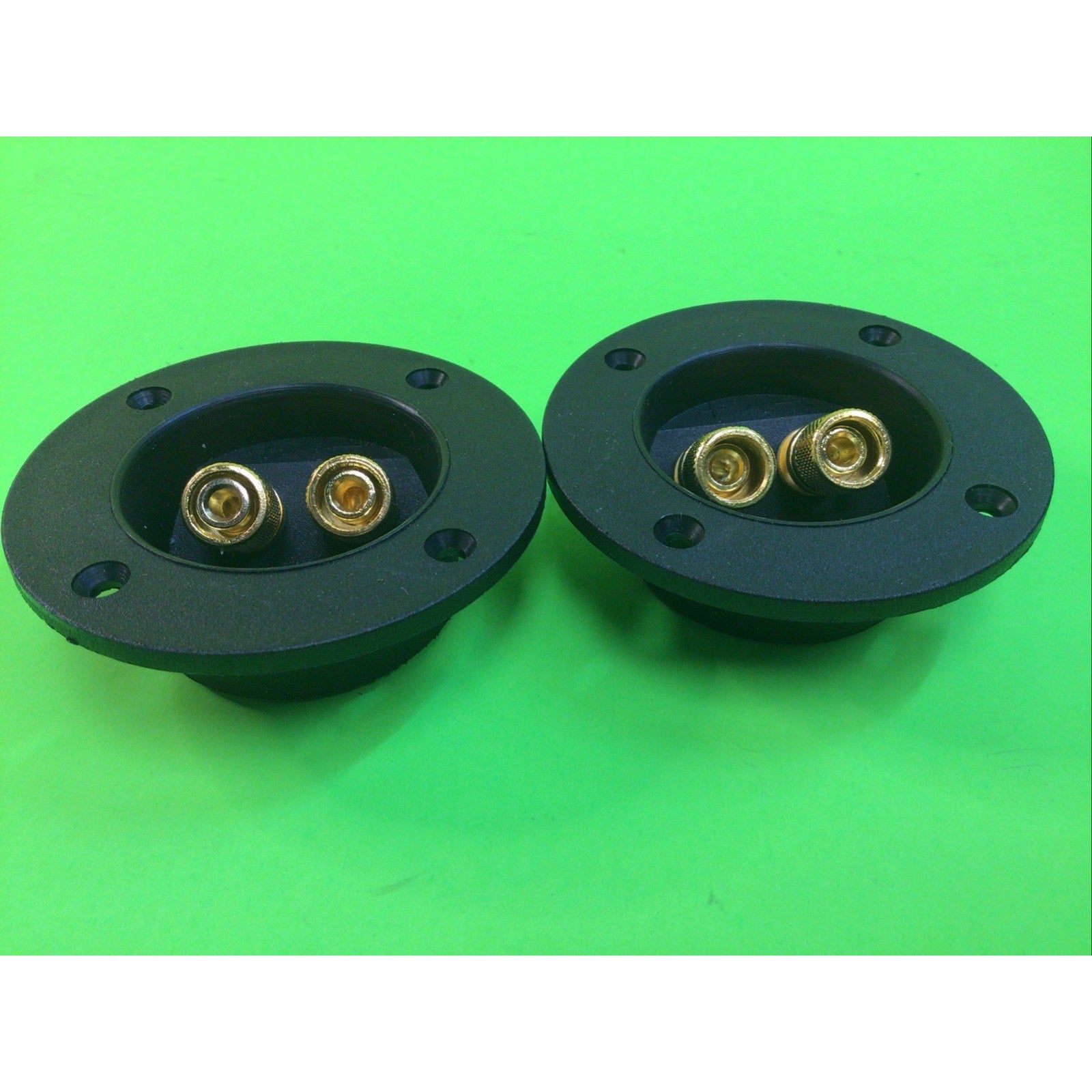 2-Way Speaker Box Terminal Cup 2.2 Inch Square Stereo Screw Connectors 2-Pack
