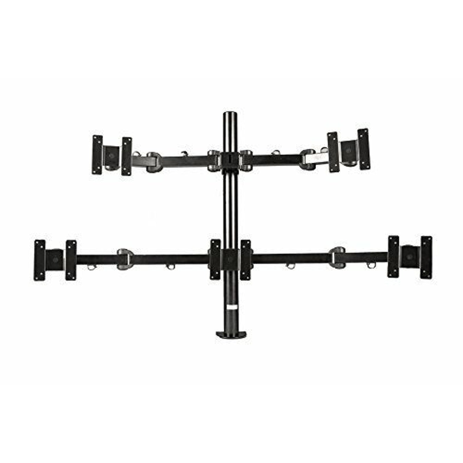 5-Monitor Adjustable Desk Clamp Mount - Holds 5x LCD Screens up to 24 Inches