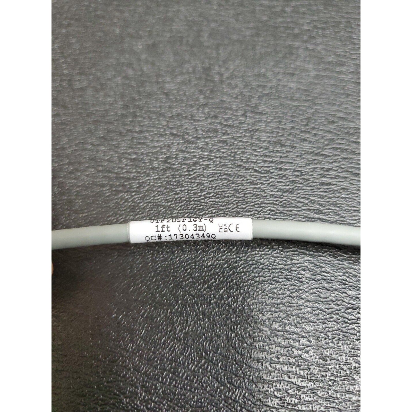 Panduit UTP28SP1GY-Q CAT 6 T568B Network Patch Cable 1 FT (Gray) 17304349Q