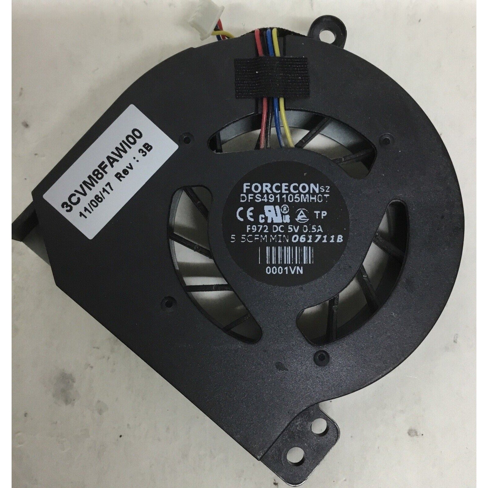 Dell 15.6" Vostro 1015 CPU Cooling Fan Y34KC 0Y34KC