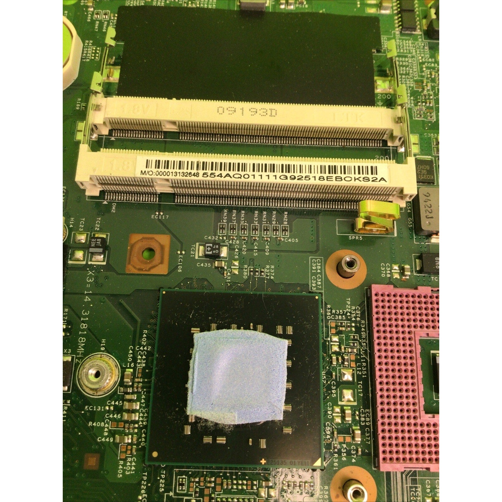 Dell Inspiron 1545 Laptop Motherboard 48.4AQ01.021 0G849F TESTED