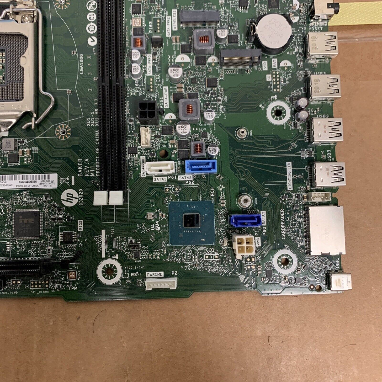 *BAD* HP TG01 TP01 TE01 Motherboard L75365-001 L75365-601 LGA 1200 - For Parts