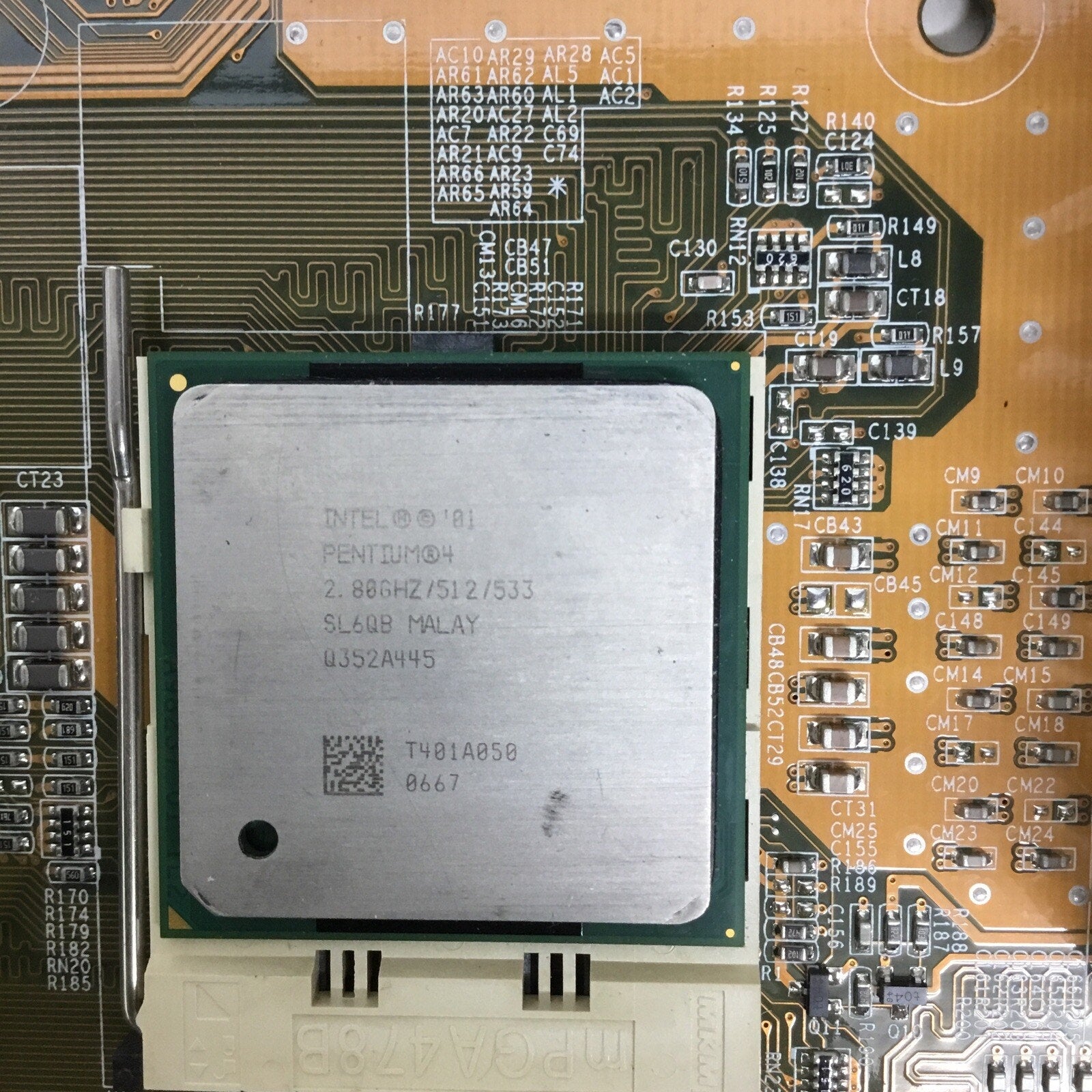 SOYO SY-P4VGM Motherboard W/Intel Pentium 4 & No IO Shield