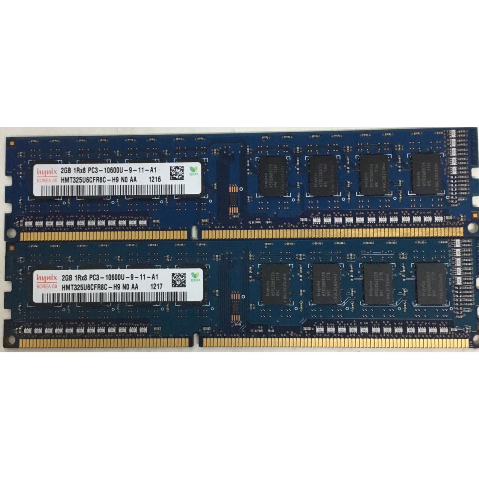 4GB 2x2GB PC3-10600U HYNIX HMT325U6CFR8C-H9 NO AA HP Kit