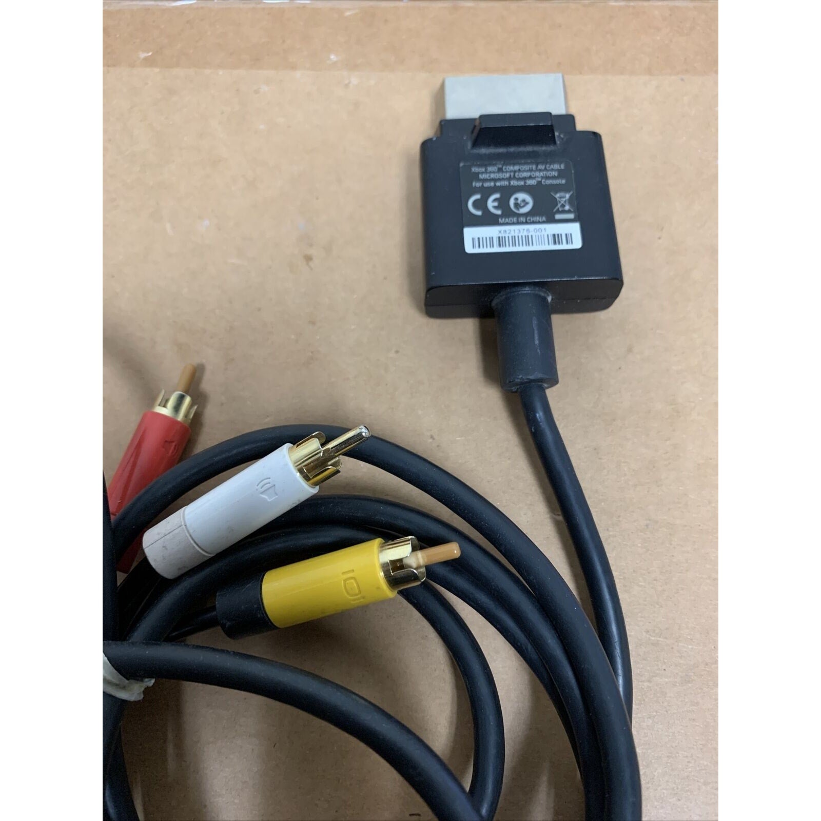 Composite RCA AV A/V Audio Video Cable Cord for Microsoft Xbox 360 E