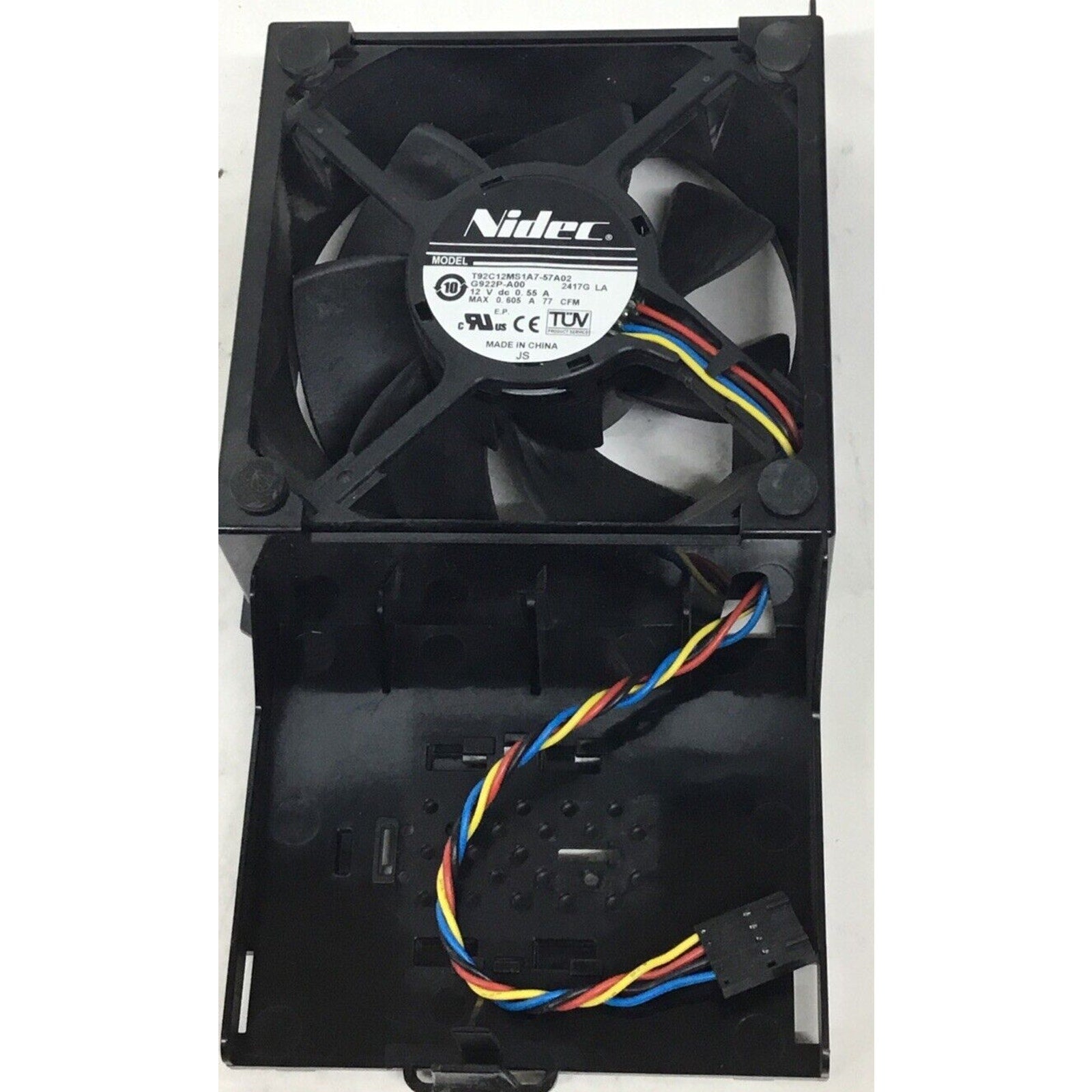 Nidec T92C12MS1A7-57A02 5 Pin 12V DC 0.55A 92mm Case Cooling Fan